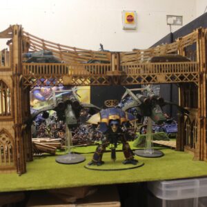 28mm wargaming ruined city Suspension bridge