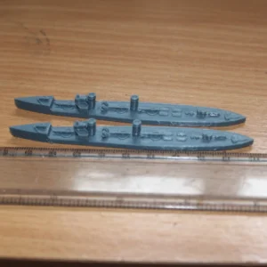 3d printed WW1 destroyers 1/700 two destroyers S138