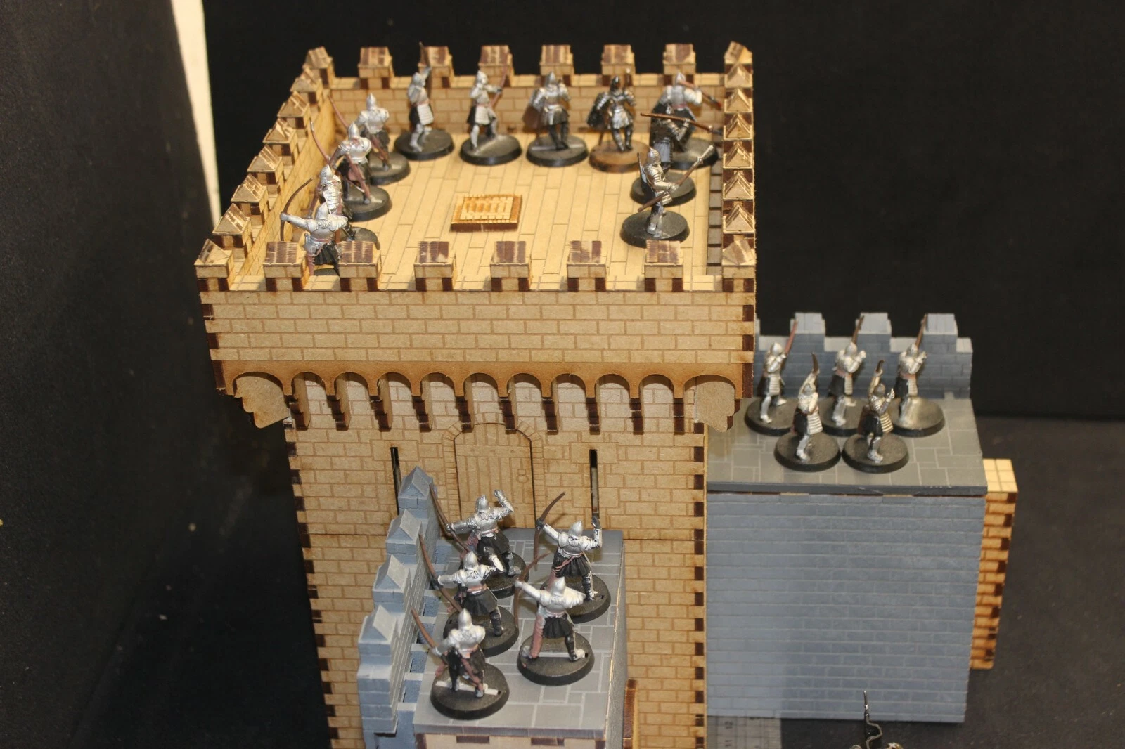 28mm castle laser cut model kit medieval tower corner - Image 2