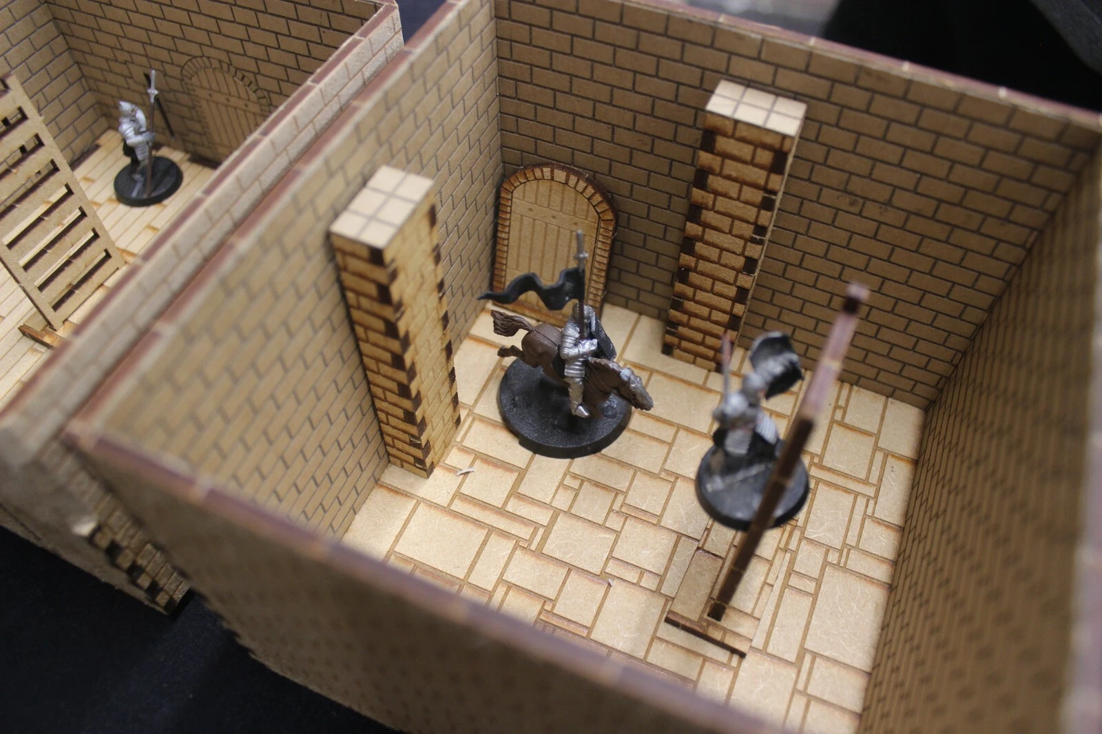 28mm castle laser cut model kit medieval tower corner - Image 6