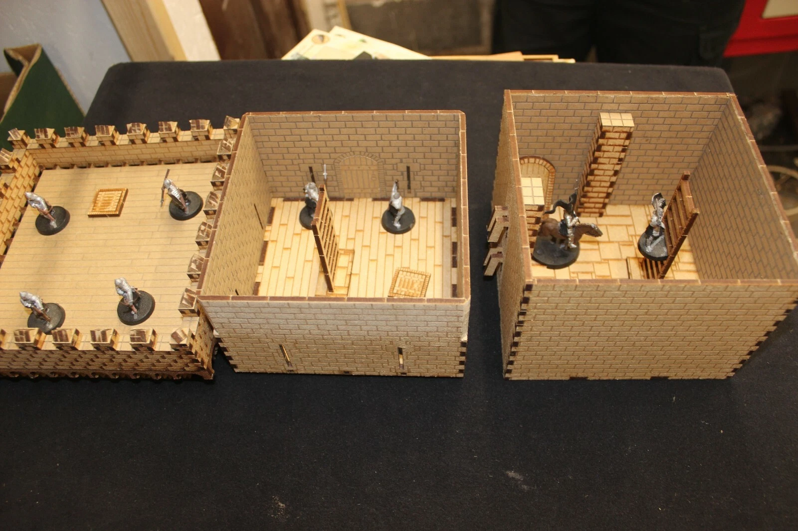 28mm castle laser cut model kit medieval tower corner - Image 5