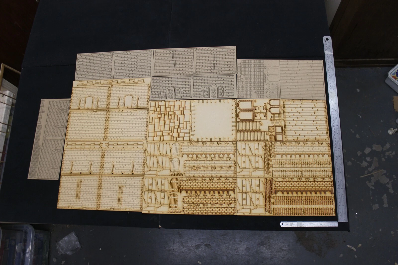 28mm castle laser cut model kit medieval tower corner - Image 3