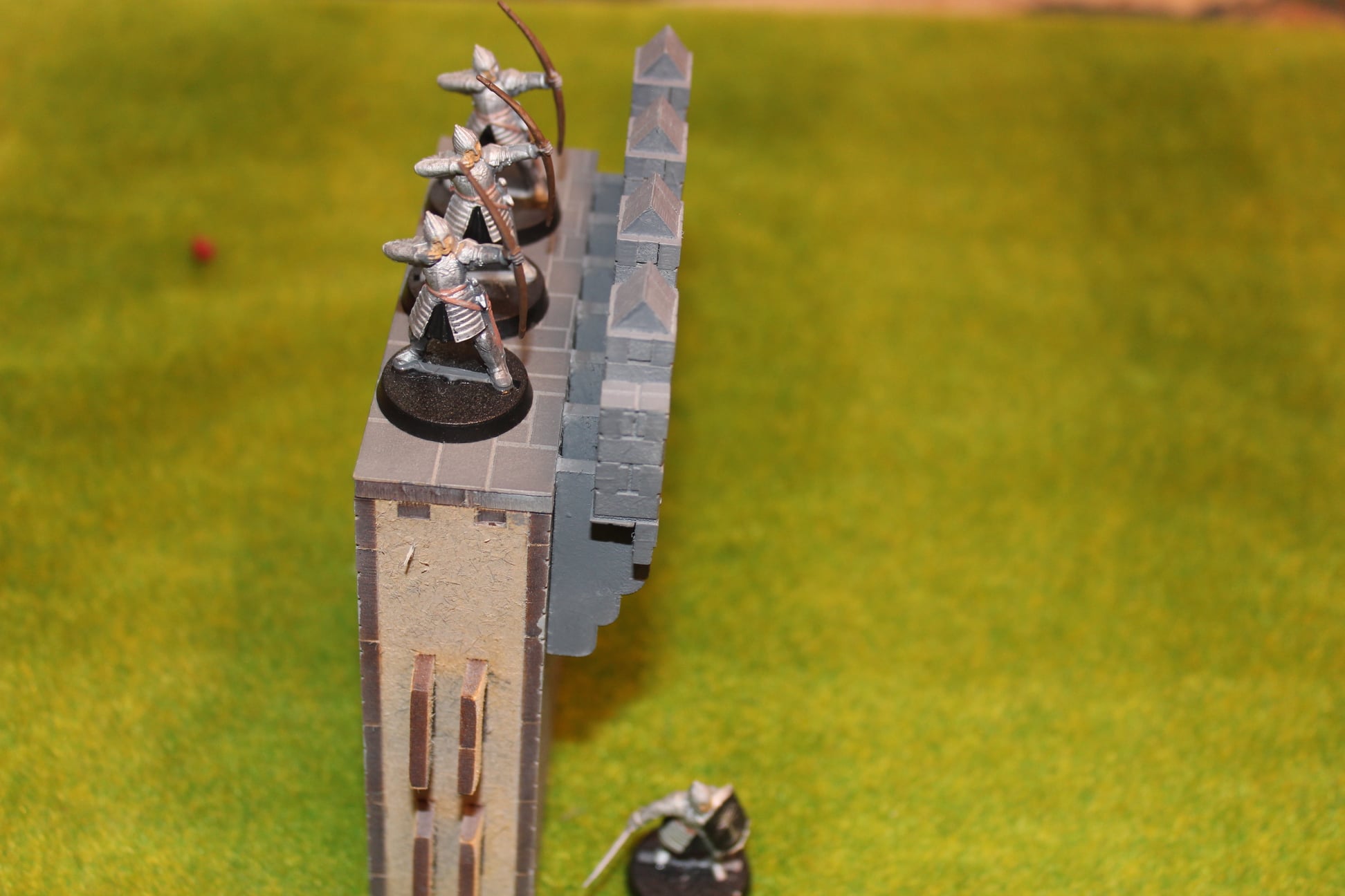 28mm Machicolation castle laser cut narrow walkway