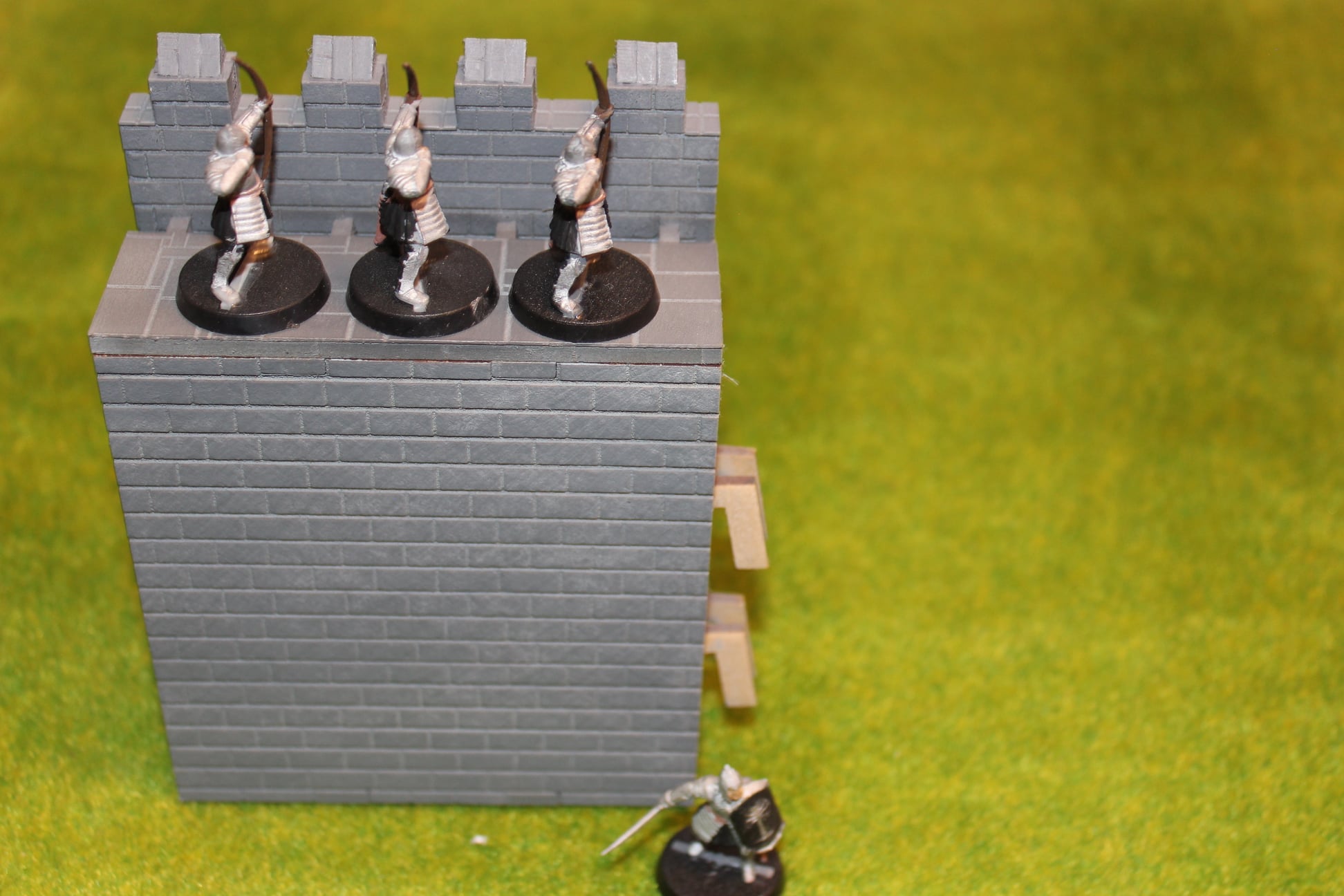 28mm Machicolation castle laser cut narrow walkway - Image 4