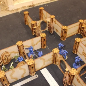 laser cut model kit 28mm wargaming space ship corridor set 1