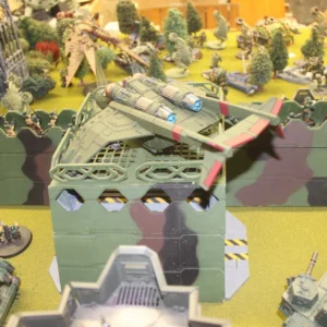 laser cut model kit 28mm wargaming space fort corridor bunker set