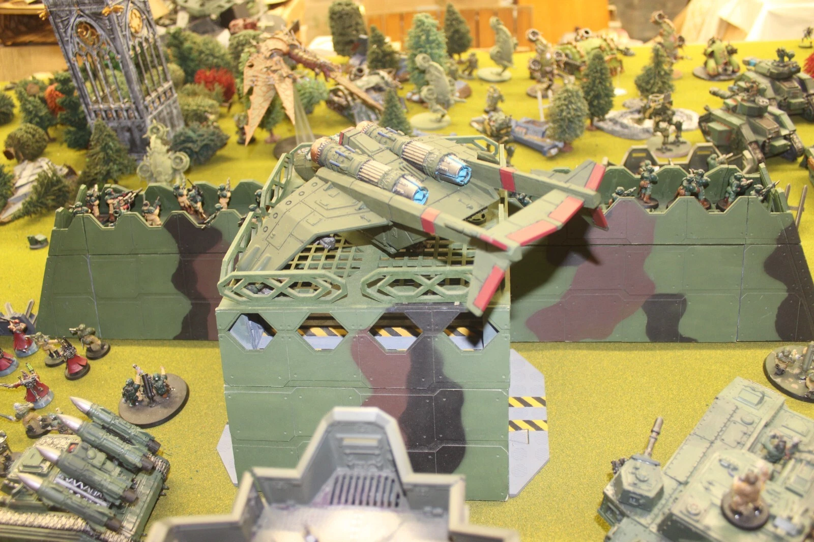 laser cut model kit 28mm wargaming space fort corridor bunker set