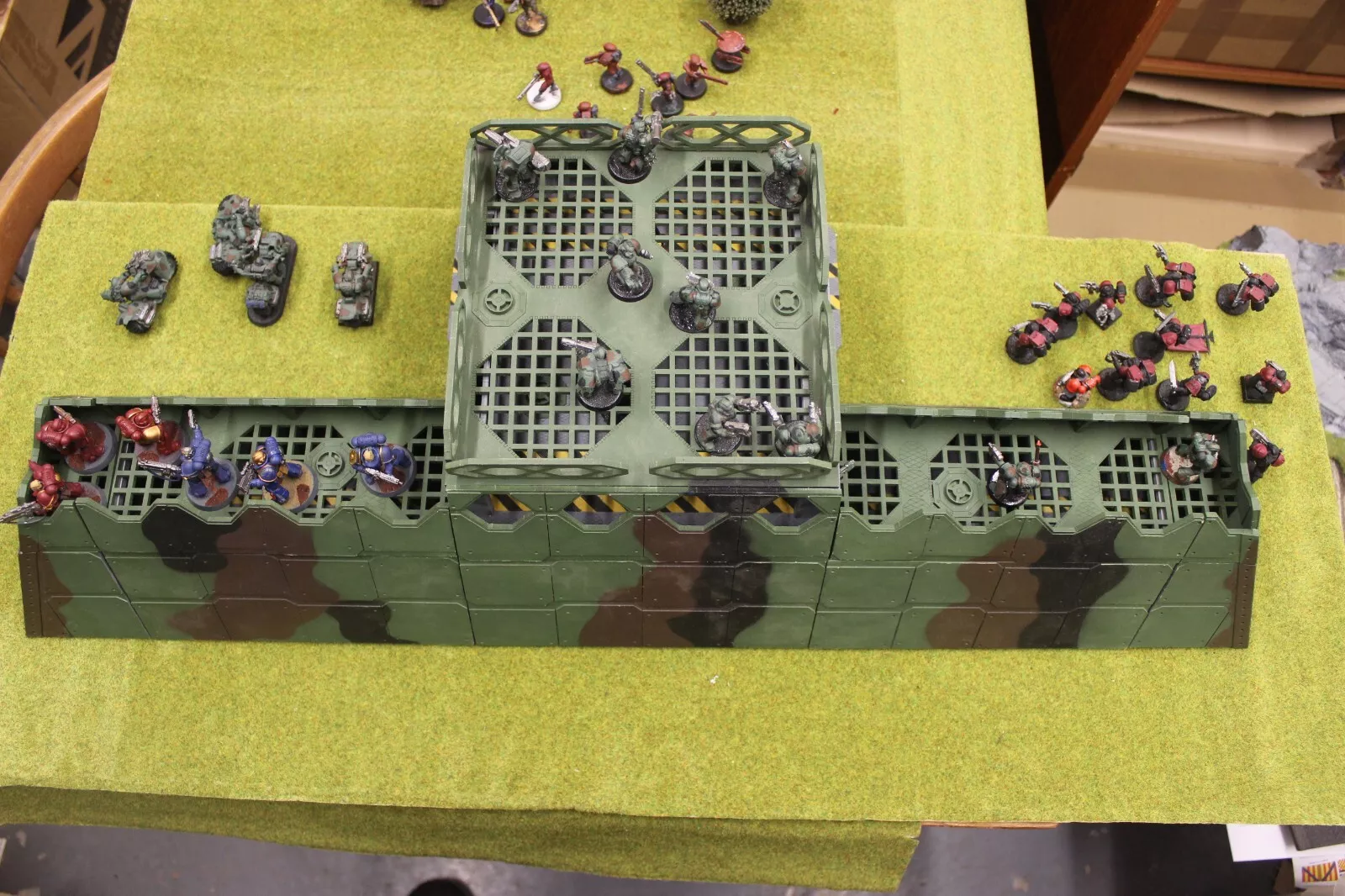 laser cut model kit 28mm wargaming space fort corridor bunker set - Image 4