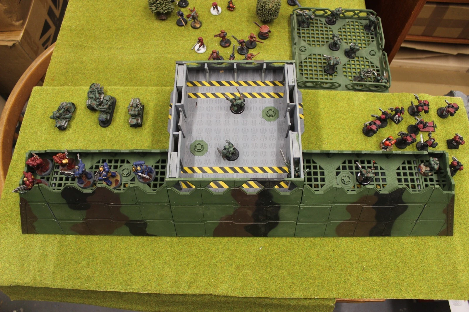 laser cut model kit 28mm wargaming space fort corridor bunker set - Image 5