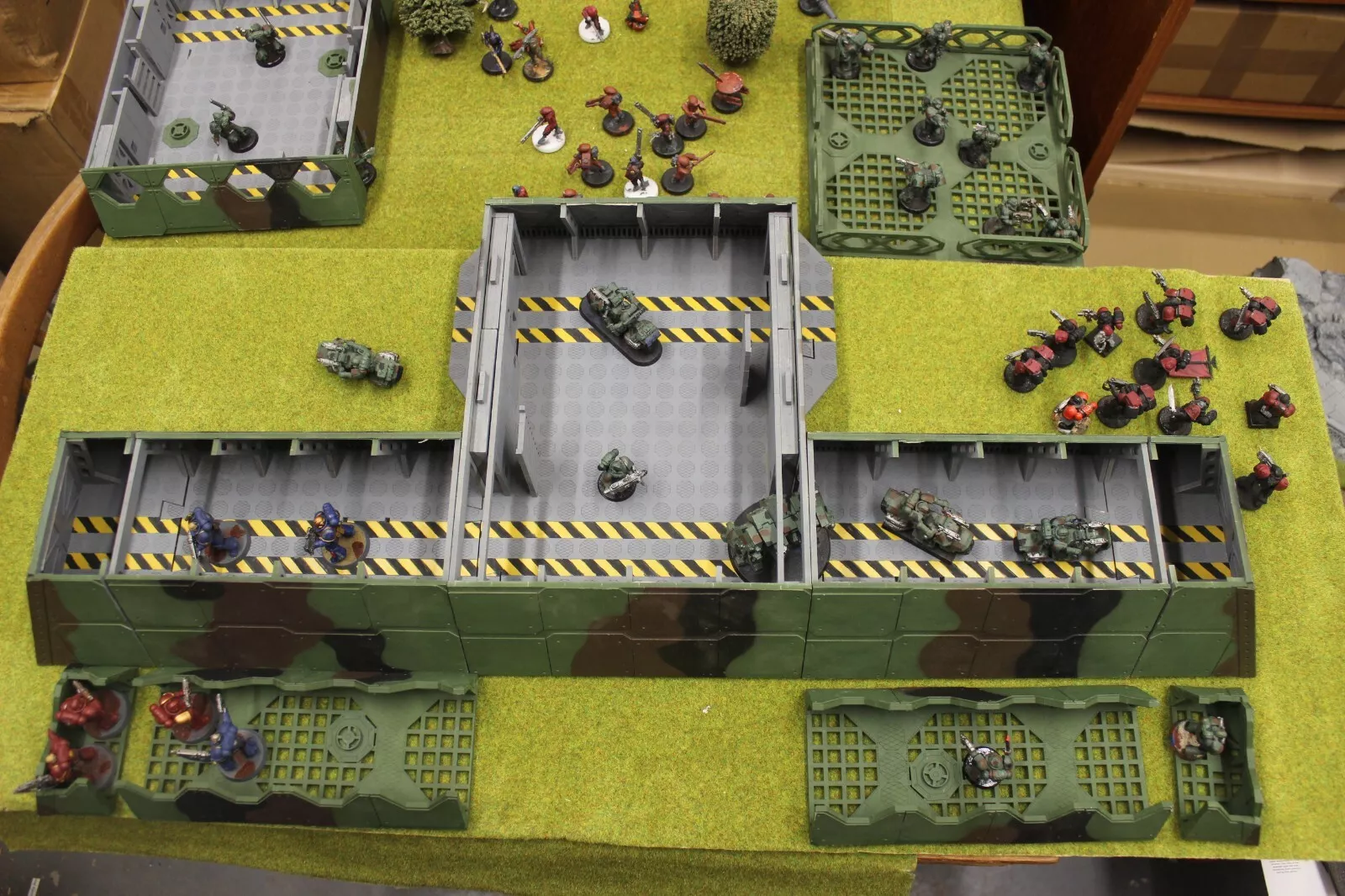 laser cut model kit 28mm wargaming space fort corridor bunker set - Image 6