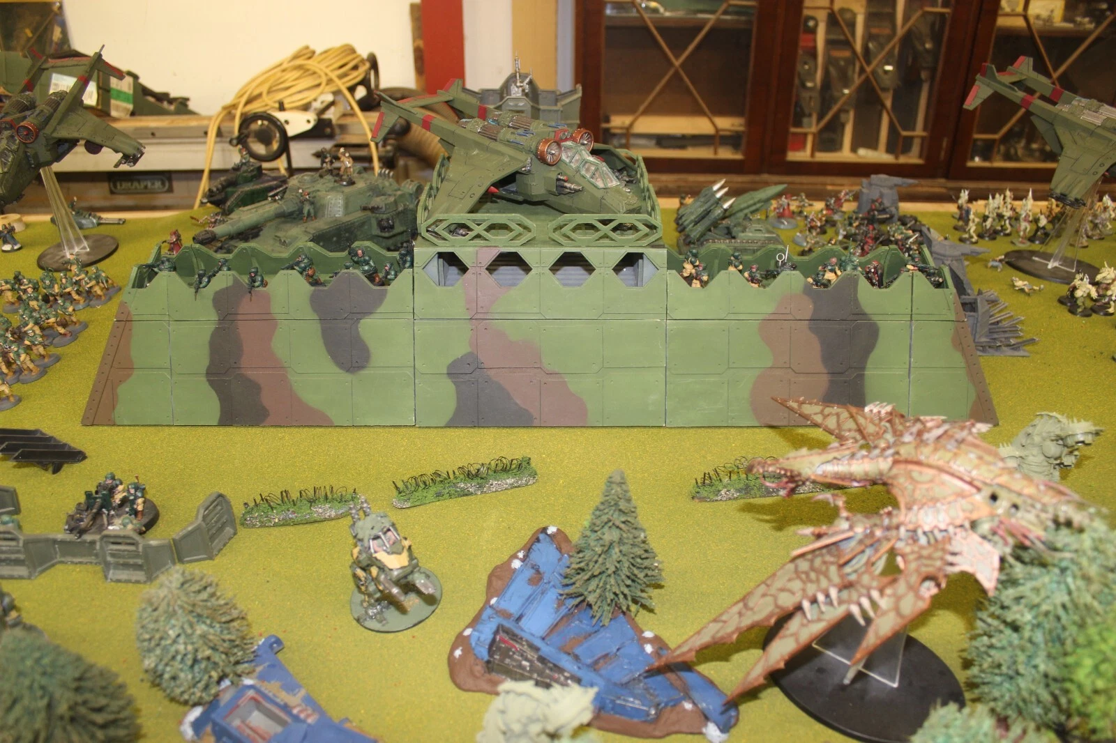 laser cut model kit 28mm wargaming space fort corridor bunker set - Image 8