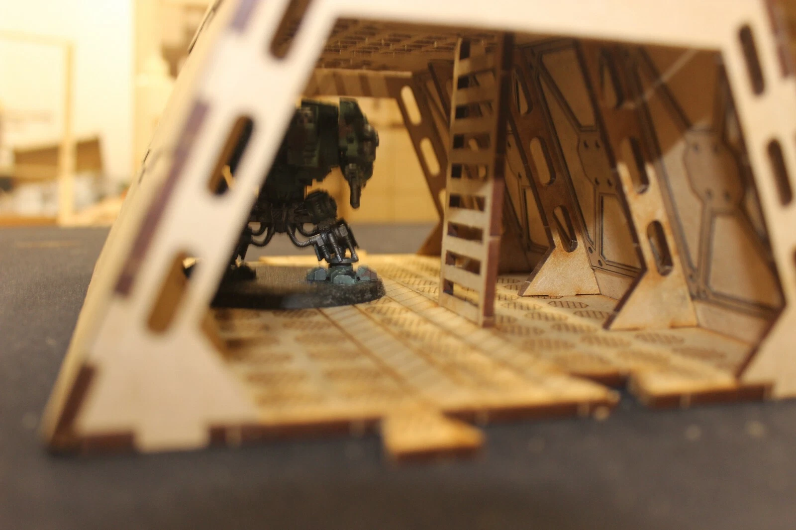 laser cut model kit 28mm wargaming space fort corridor - Image 6