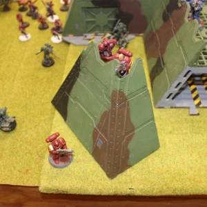 laser cut model kit 28mm wargaming space fort corridor end