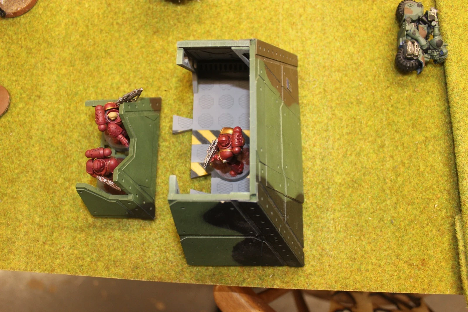 laser cut model kit 28mm wargaming space fort corridor end - Image 3