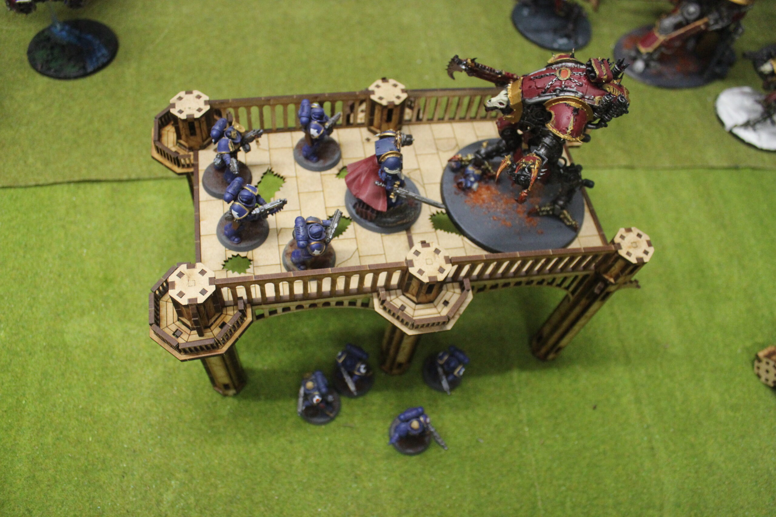 28mm wargaming city ruined double span bridge - Image 3