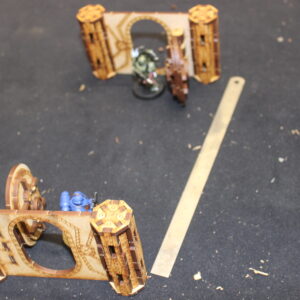 laser cut model kit 28mm wargaming space ship airlock hatch and wall set 2