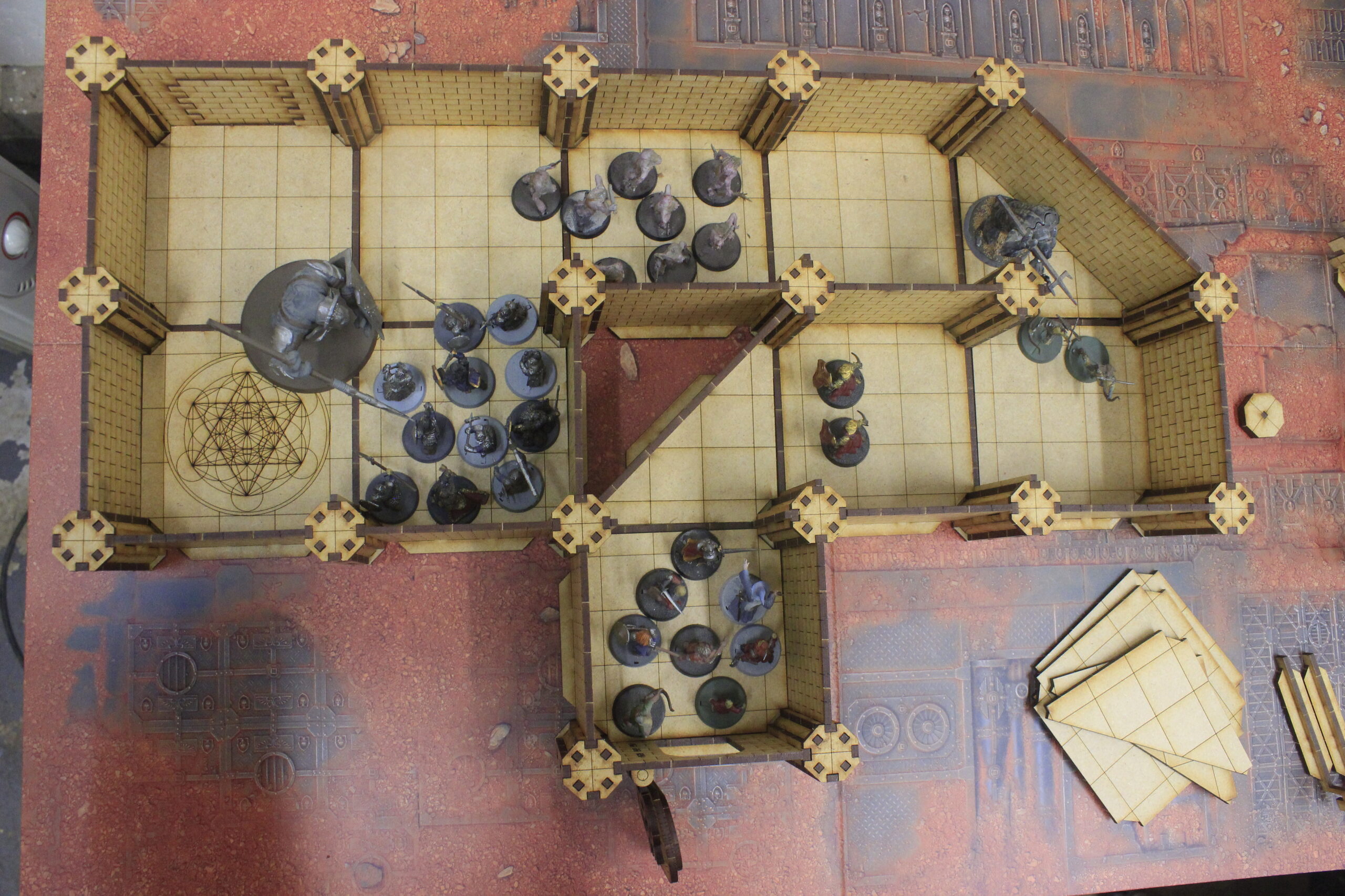 28mm dungeon and dragons laser cut rooms - Image 5