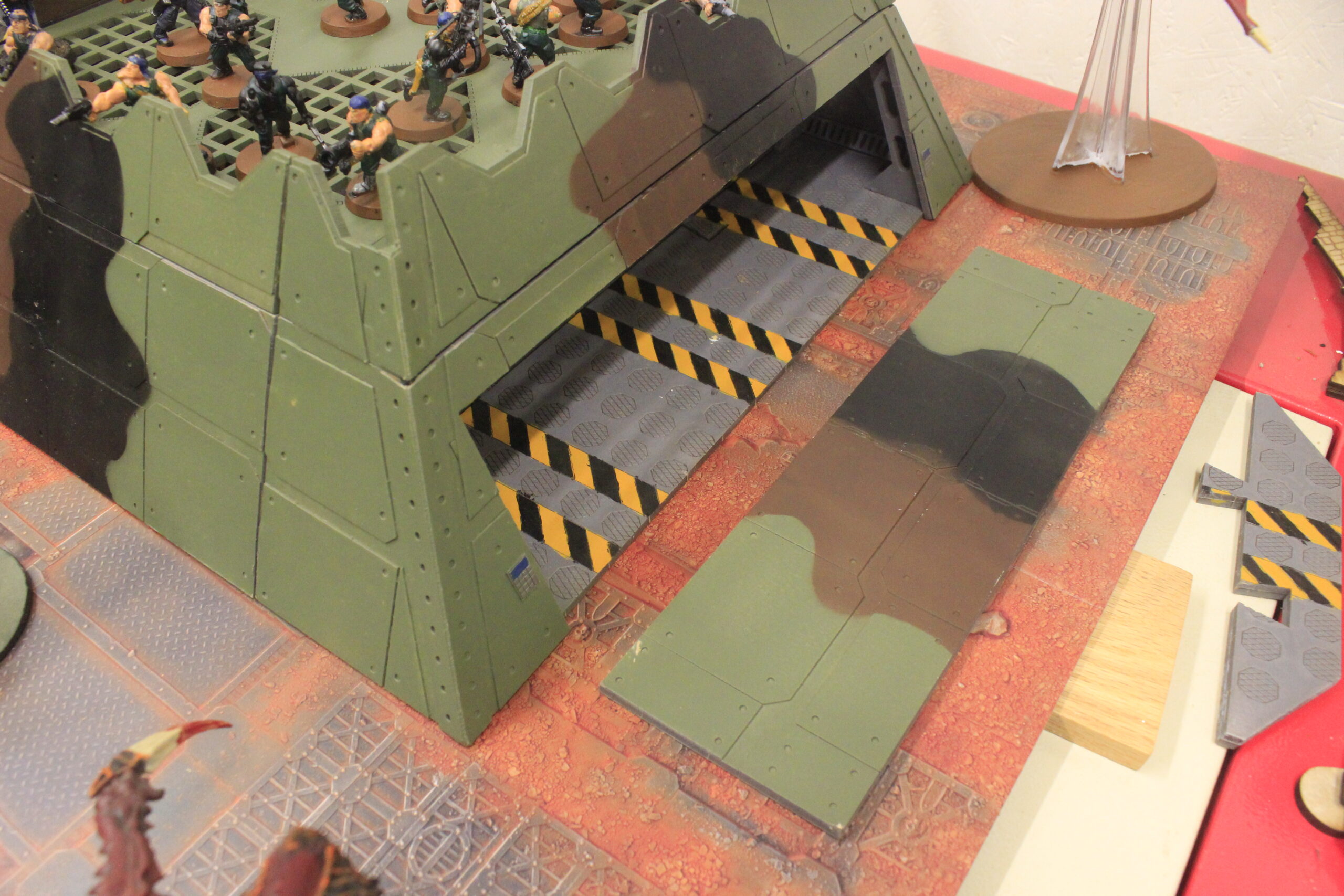 laser cut model kit 28mm wargaming space fort double corridor bunker set - Image 4