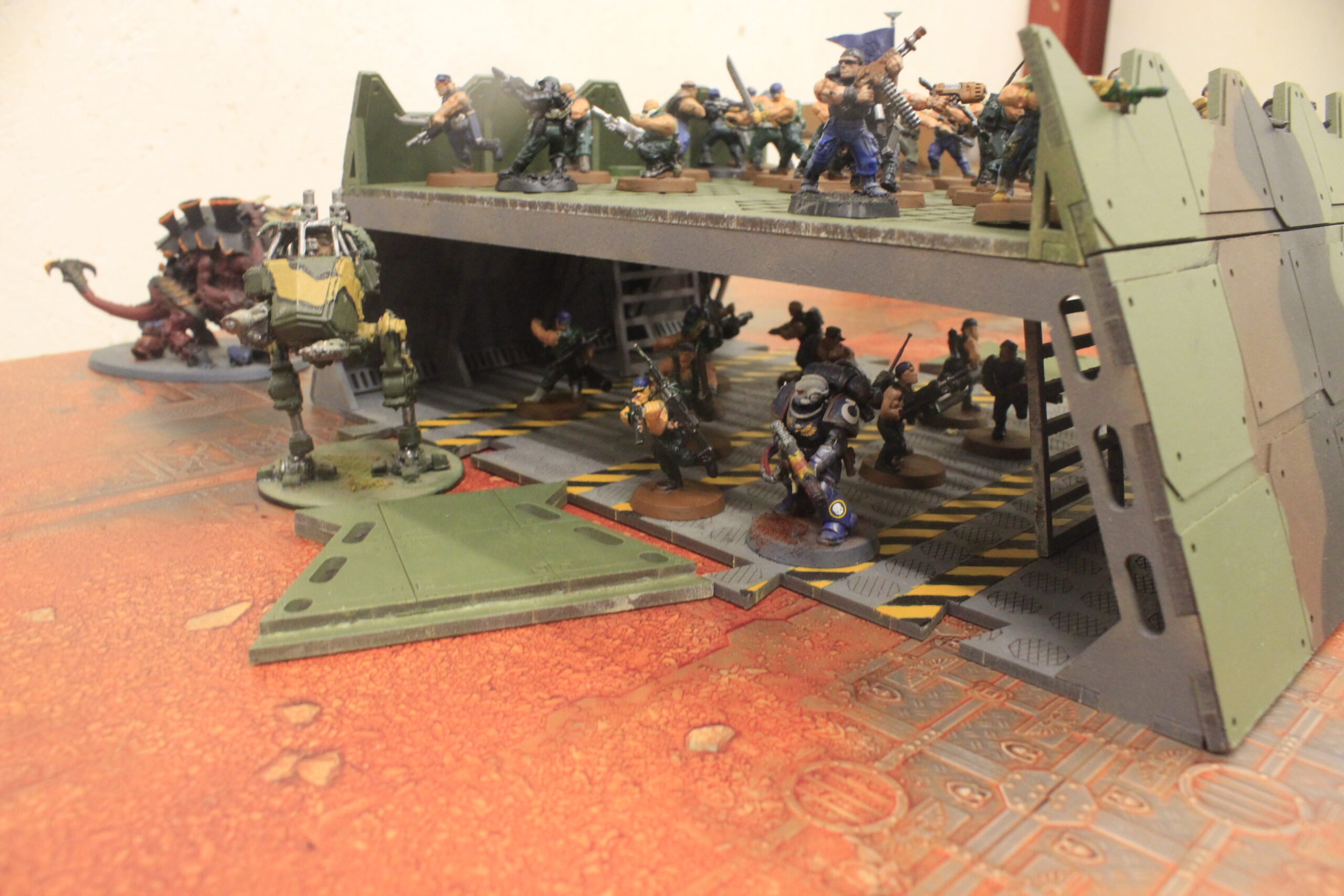 laser cut model kit 28mm wargaming space fort double corridor - Image 3