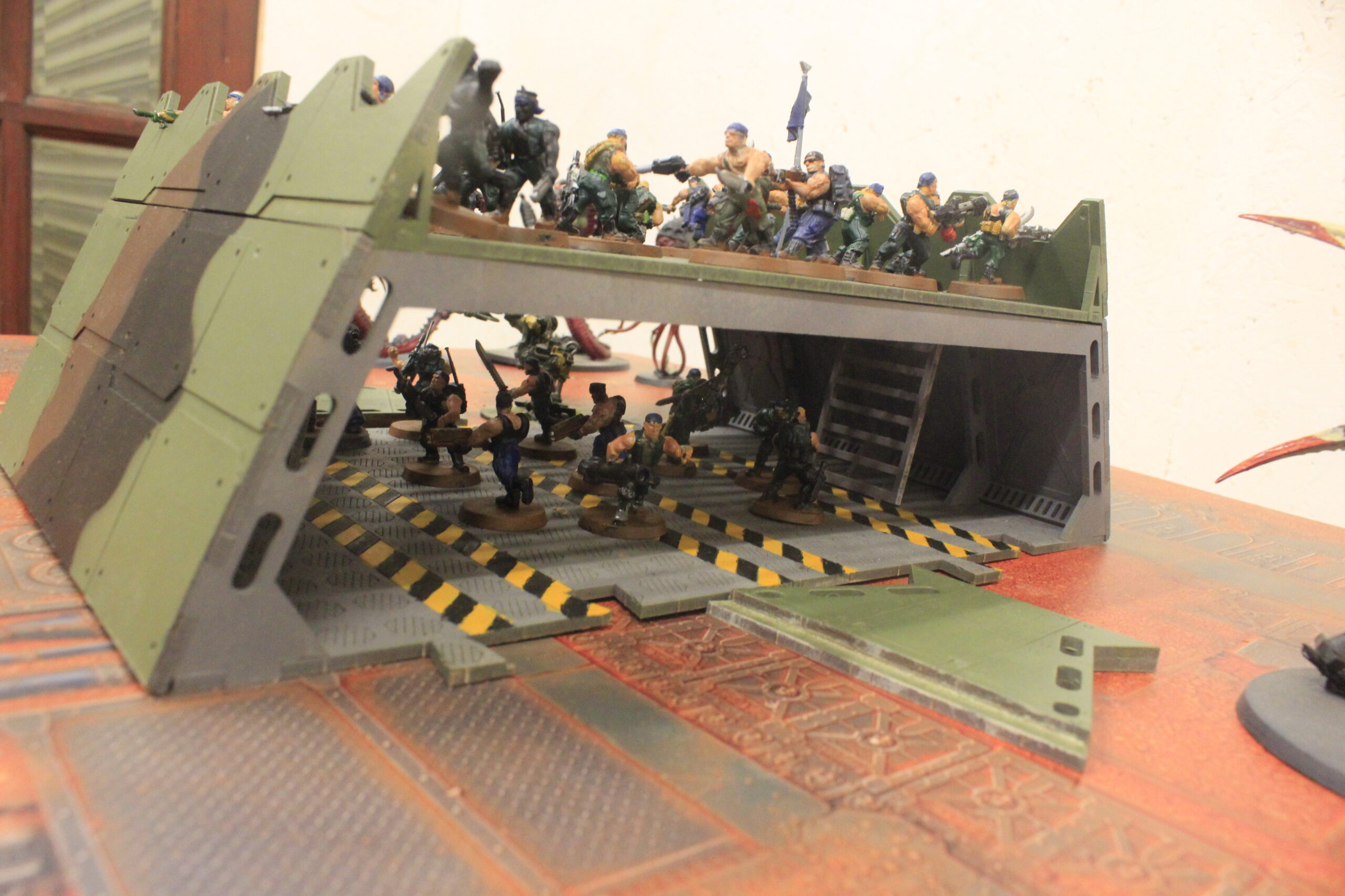 laser cut model kit 28mm wargaming space fort double corridor - Image 2