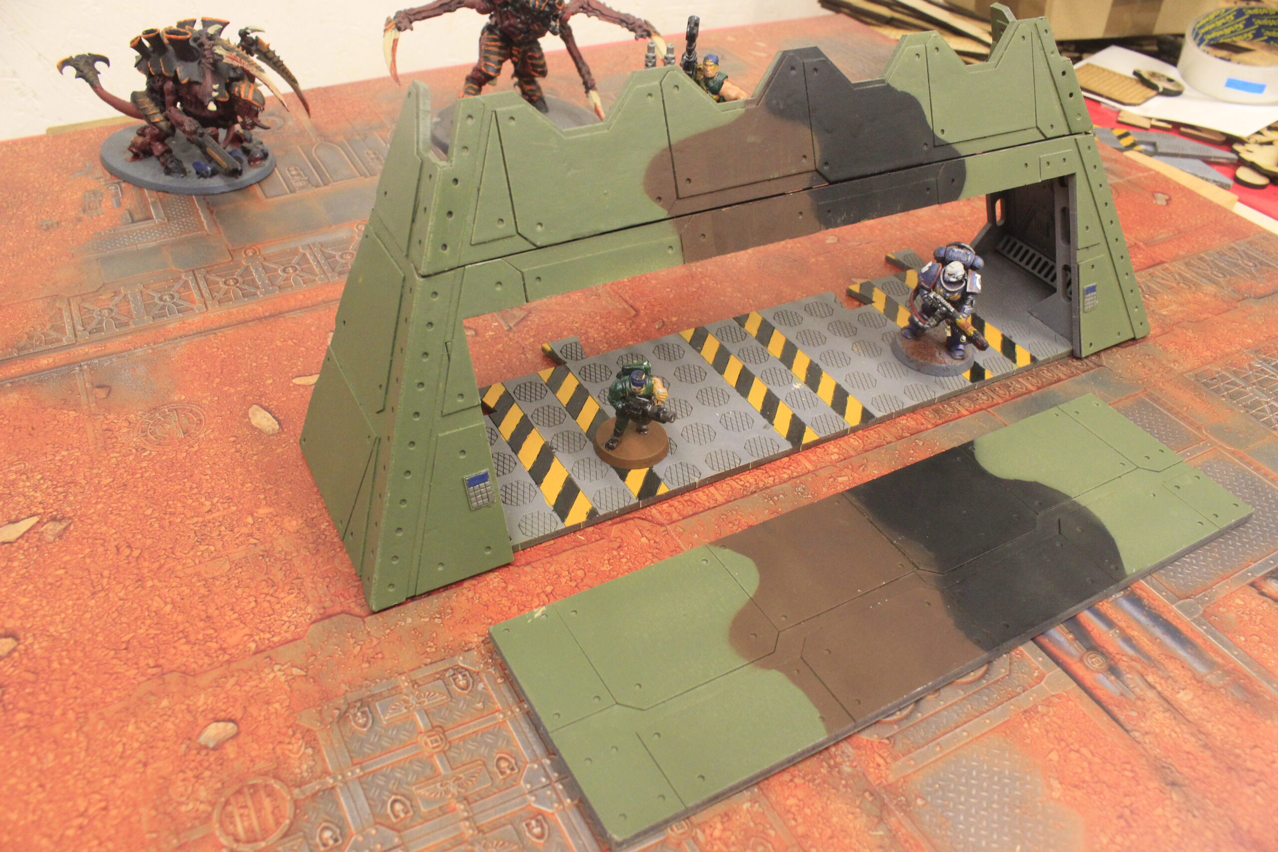 laser cut model kit 28mm wargaming space fort double end corridor - Image 6