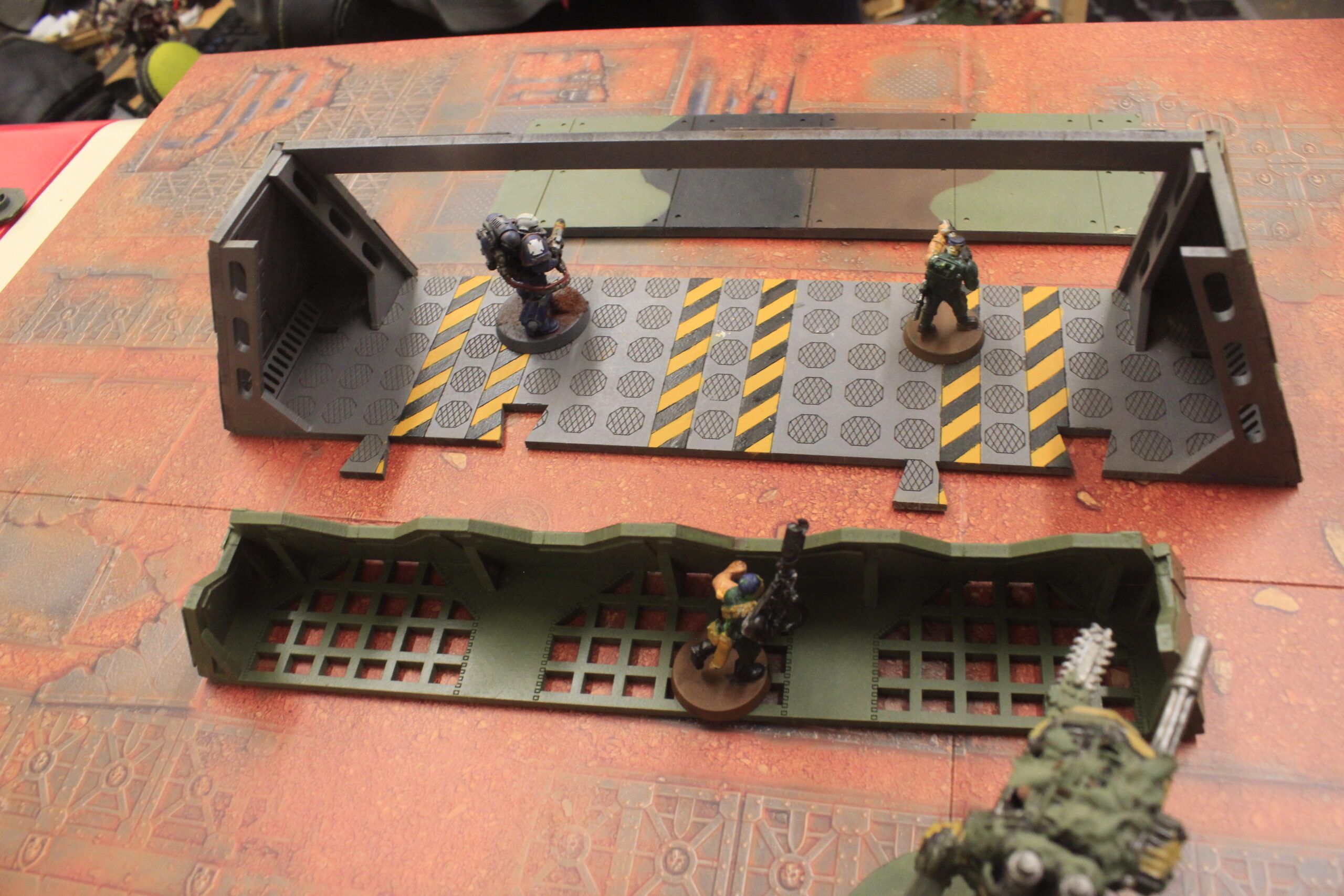 laser cut model kit 28mm wargaming space fort double end corridor - Image 3