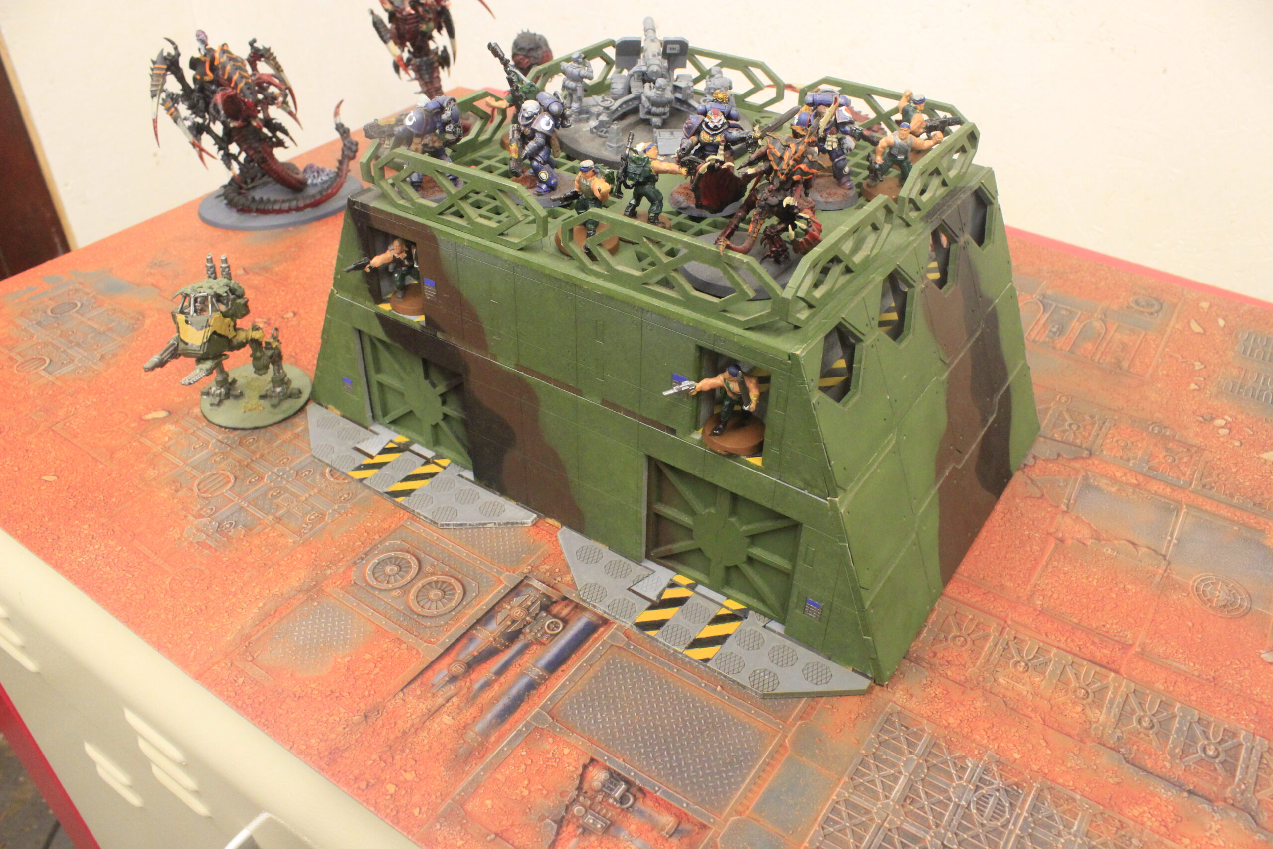 laser cut model kit 28mm wargaming space fort corridor bunker