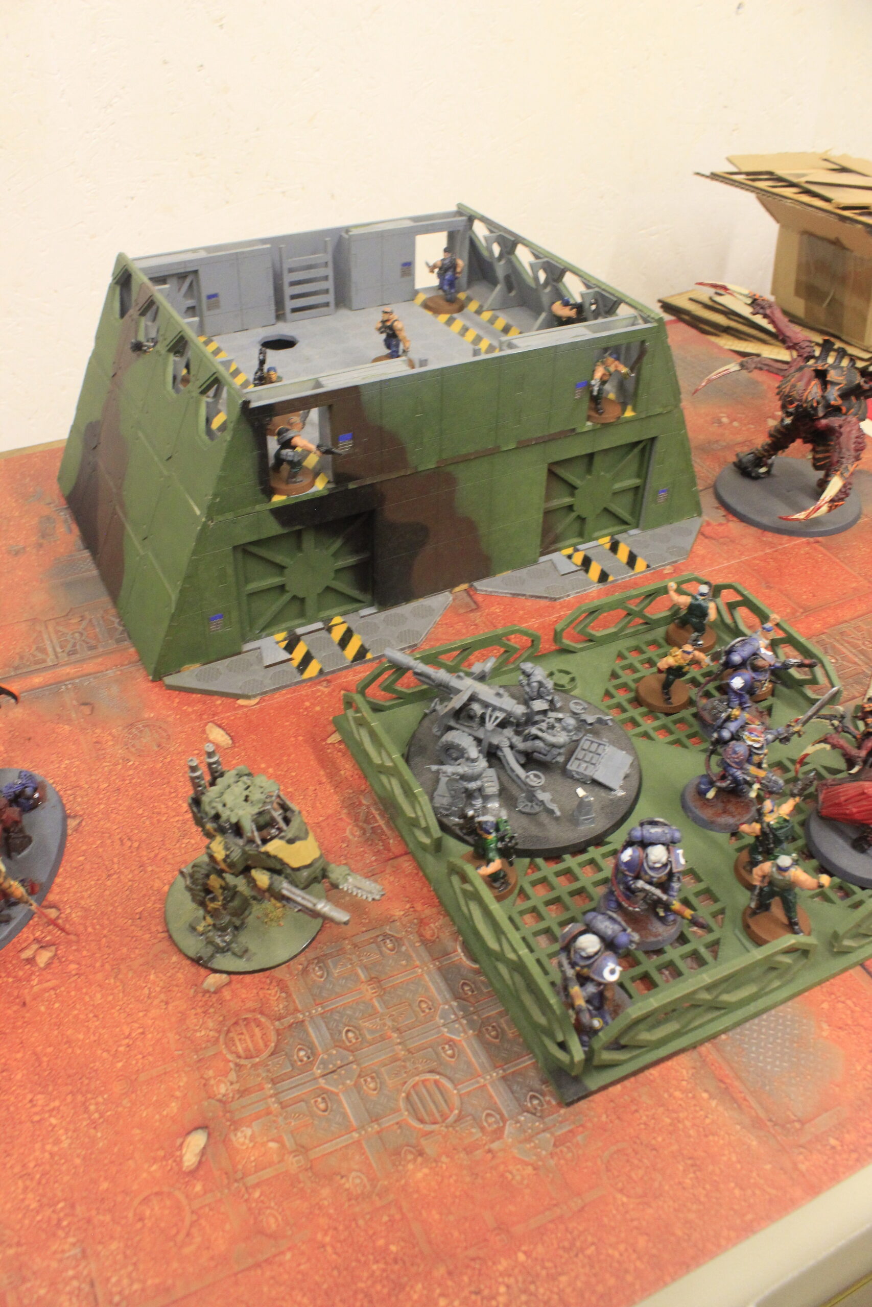 laser cut model kit 28mm wargaming space fort corridor bunker - Image 5