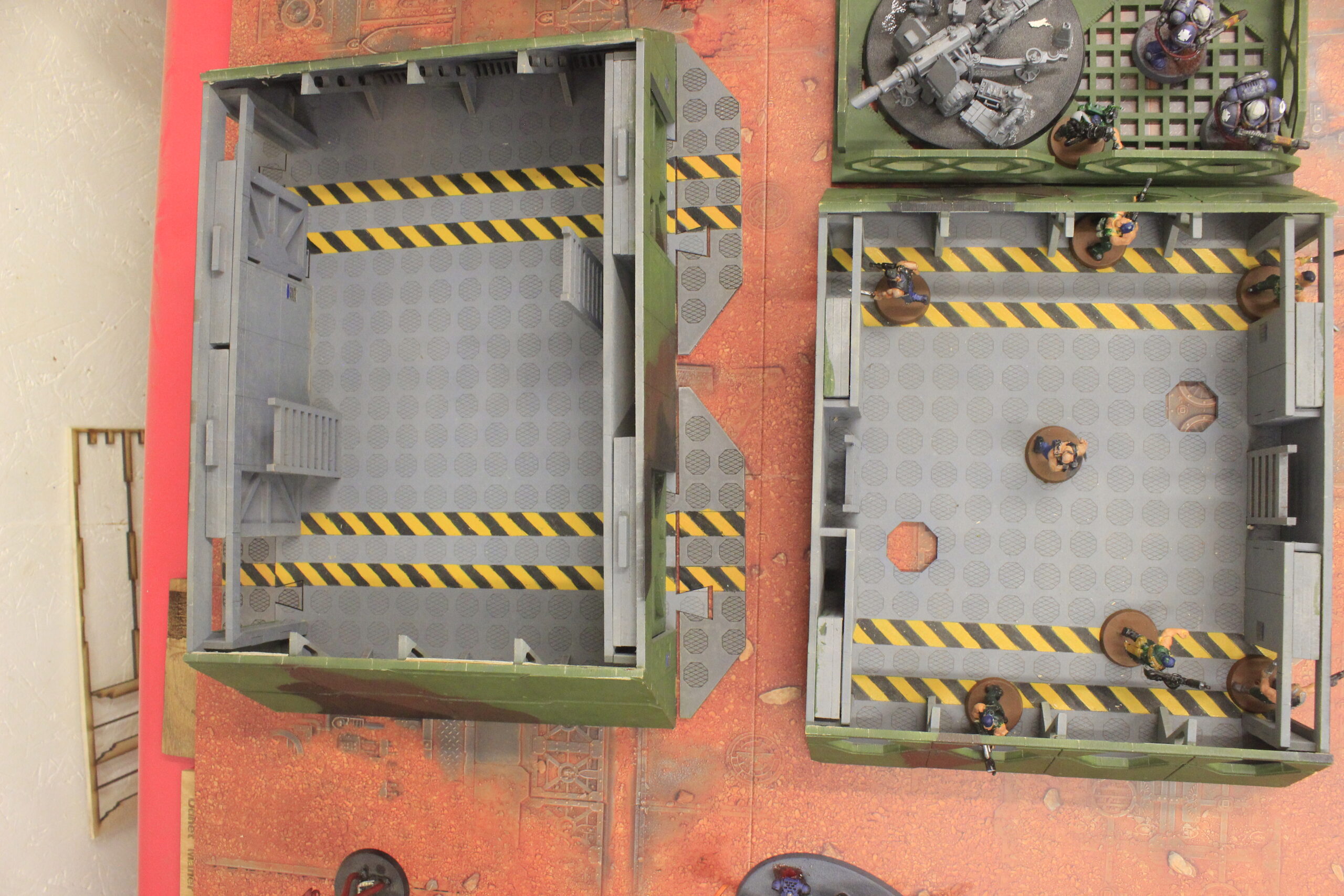laser cut model kit 28mm wargaming space fort corridor bunker - Image 7