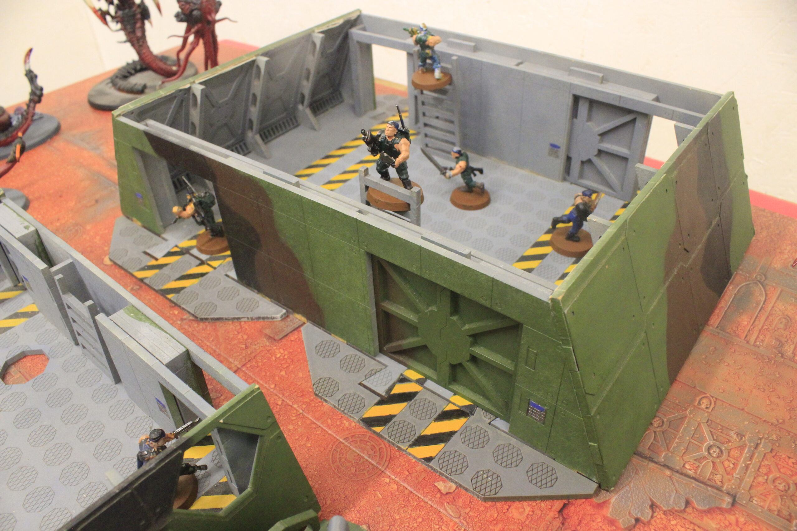 laser cut model kit 28mm wargaming space fort corridor bunker - Image 9