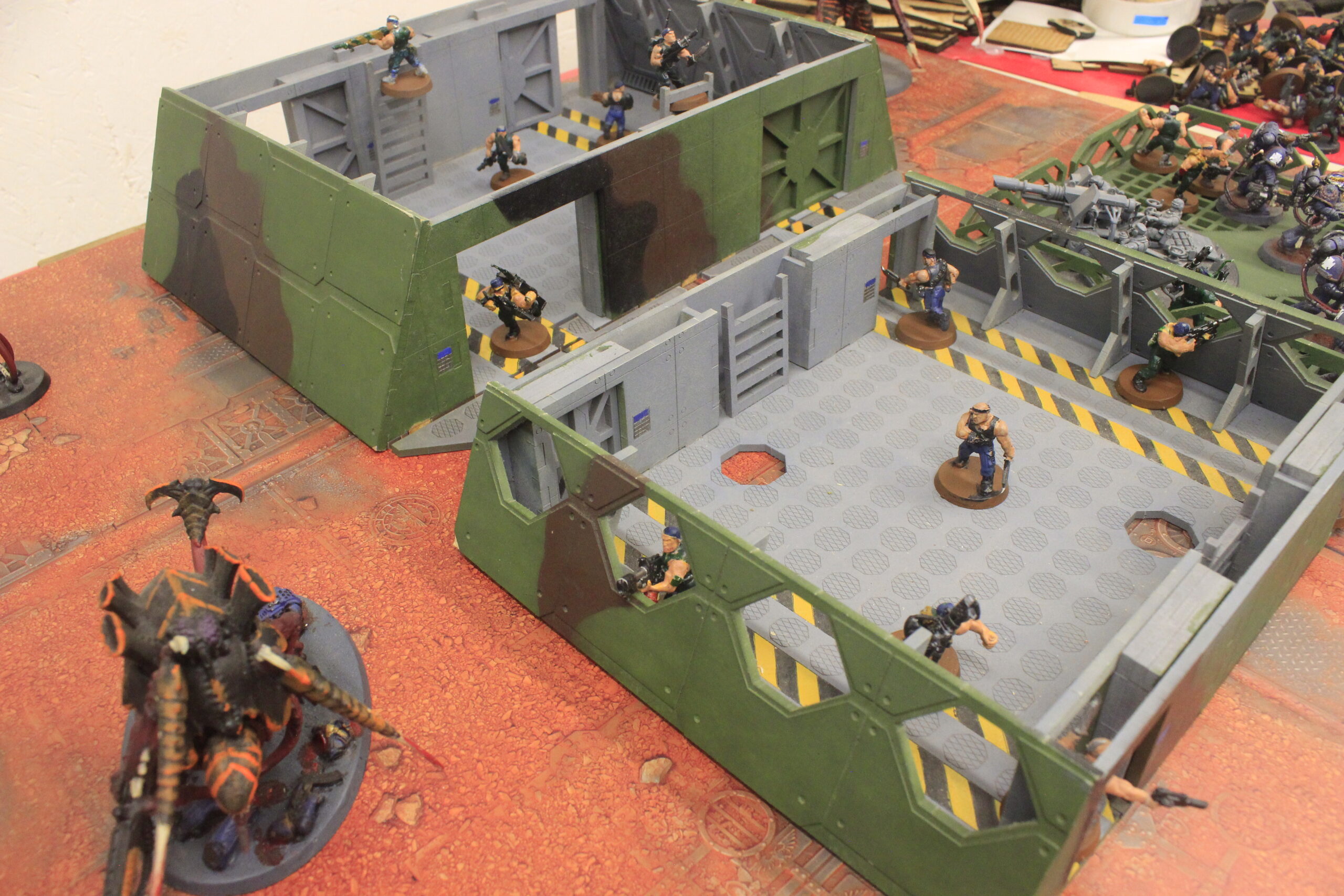 laser cut model kit 28mm wargaming space fort corridor bunker - Image 10