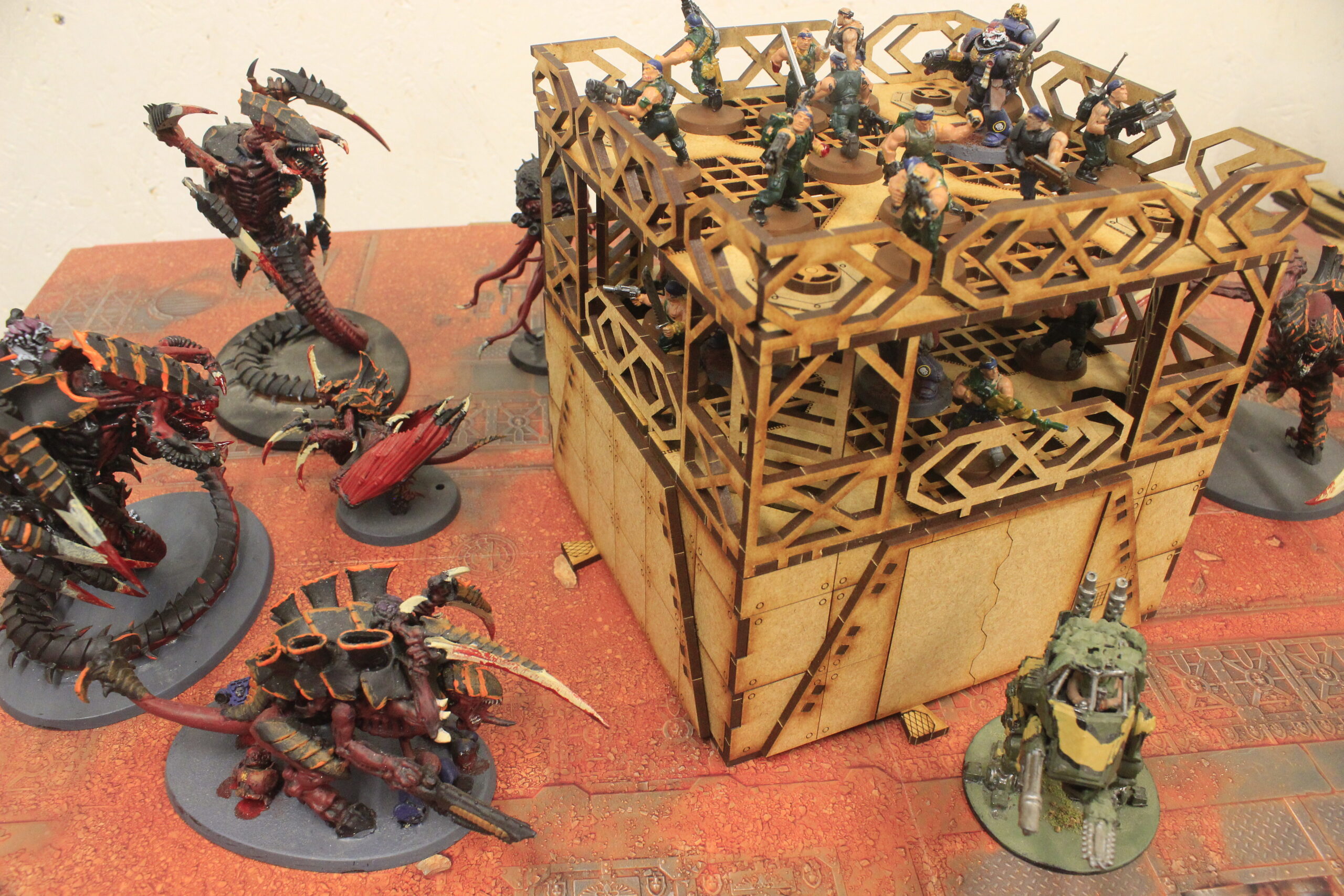laser cut model kit 28mm wargaming space fort corridor outpost - Image 4