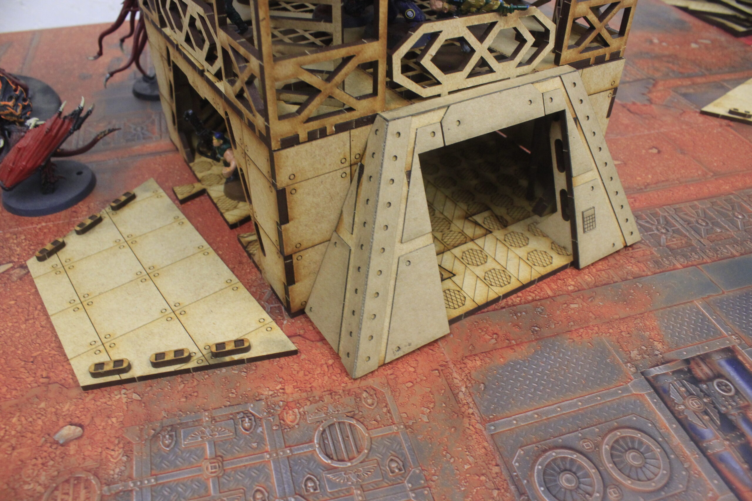 laser cut model kit 28mm wargaming space fort corridor outpost - Image 14