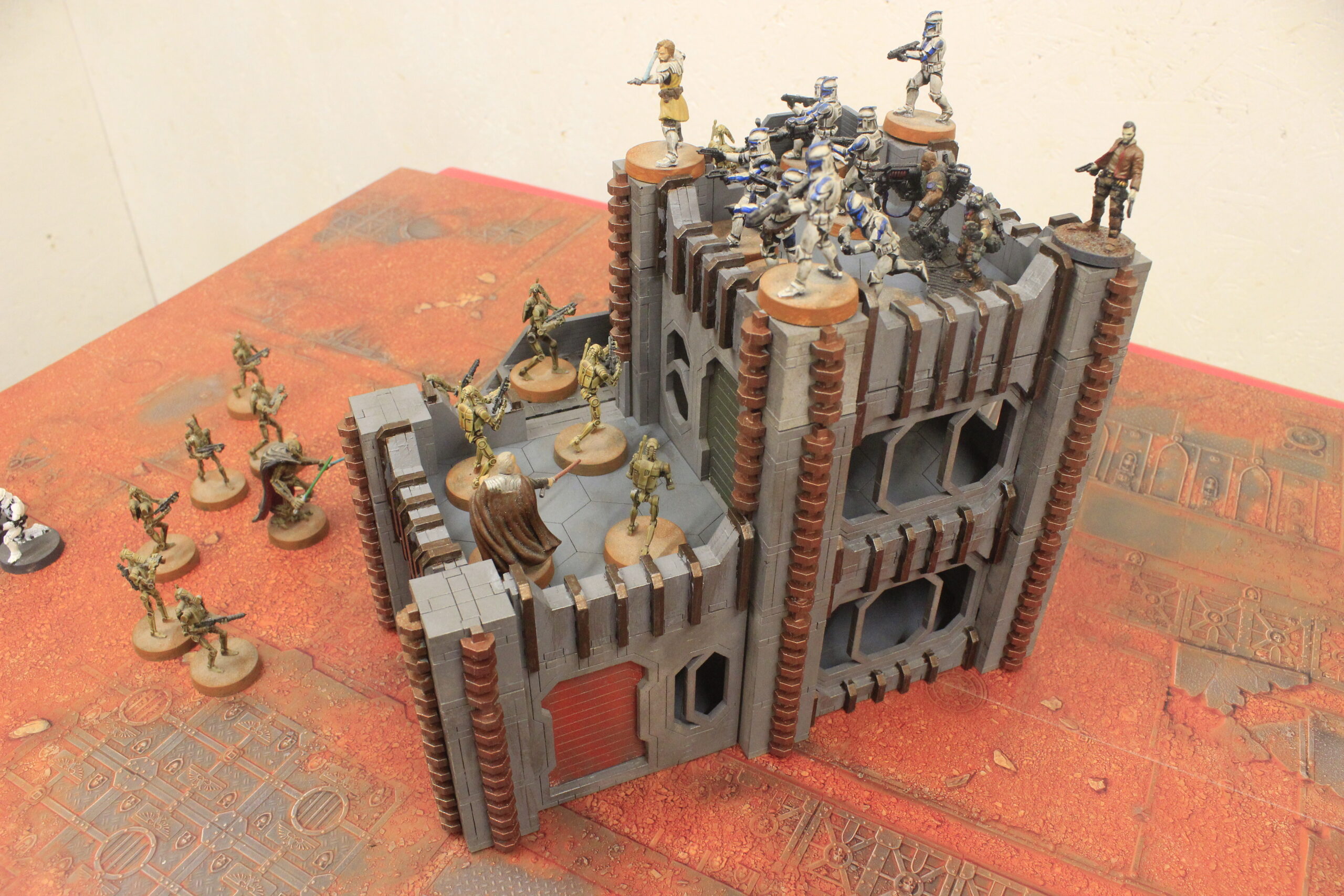 laser cut model kit 28mm wargaming modular Hab Block set 1