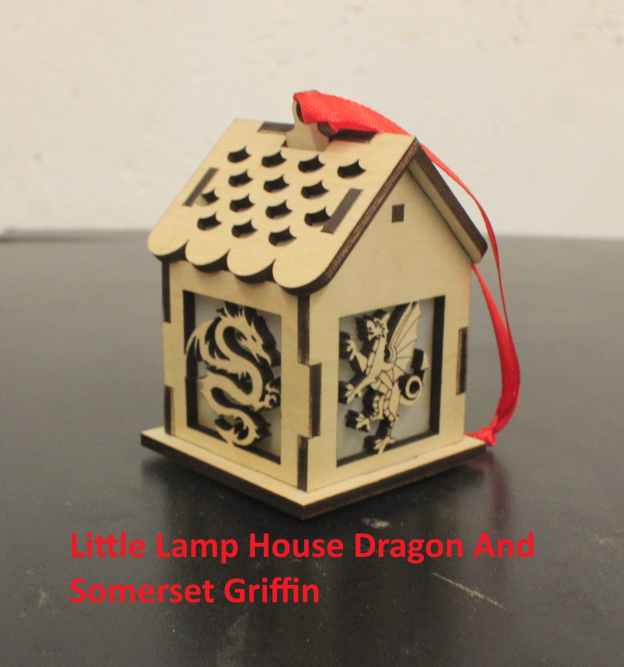Laser cut wood, Little Lamp House - Image 4
