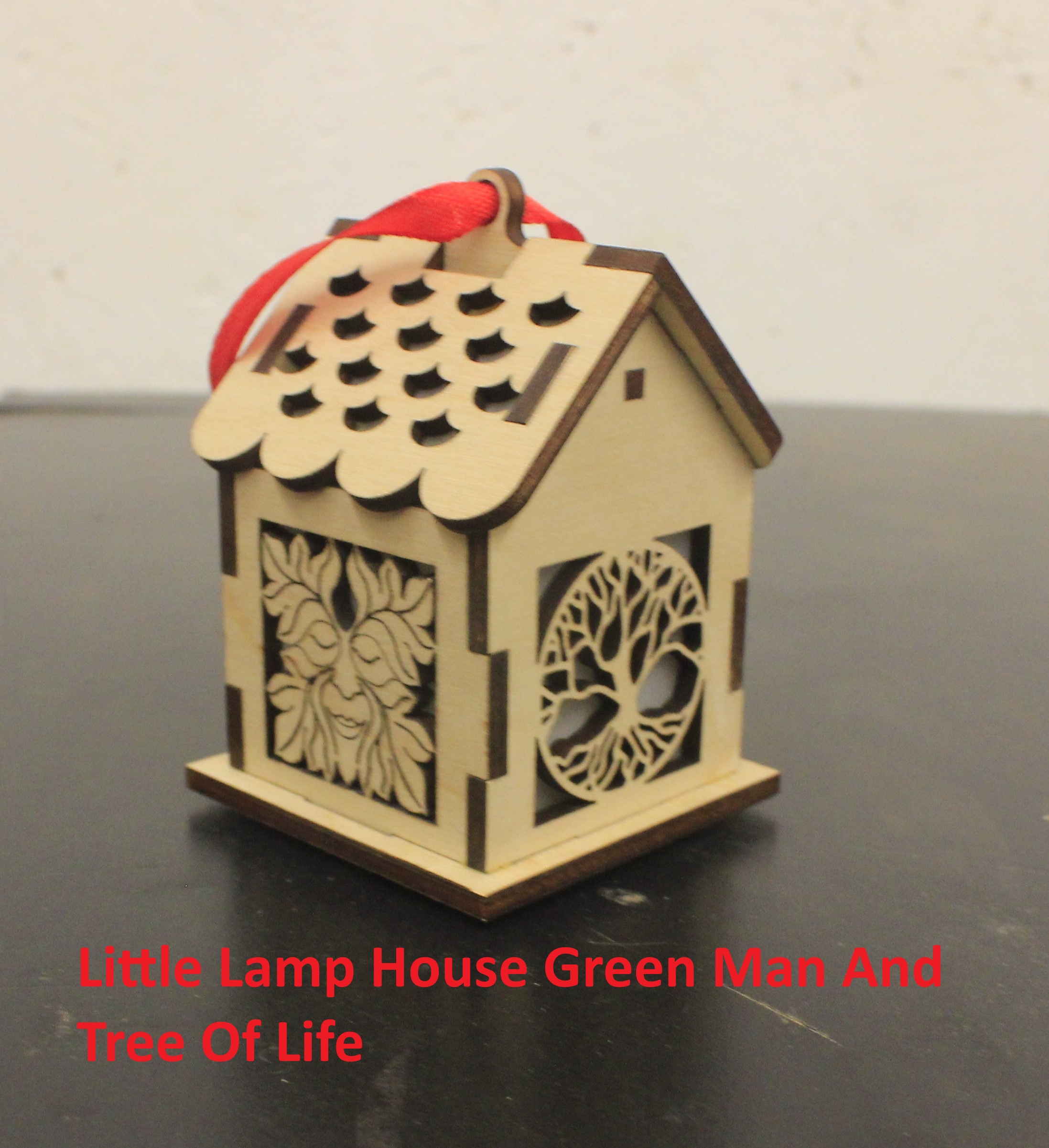 Laser cut wood, Little Lamp House - Image 5