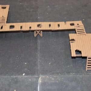 28mm walkway wooded laser cut model kit wargaming Medieval set one