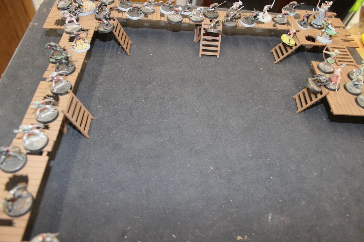 28mm walkway wooded laser cut model kit wargaming Medieval set Two - Image 4