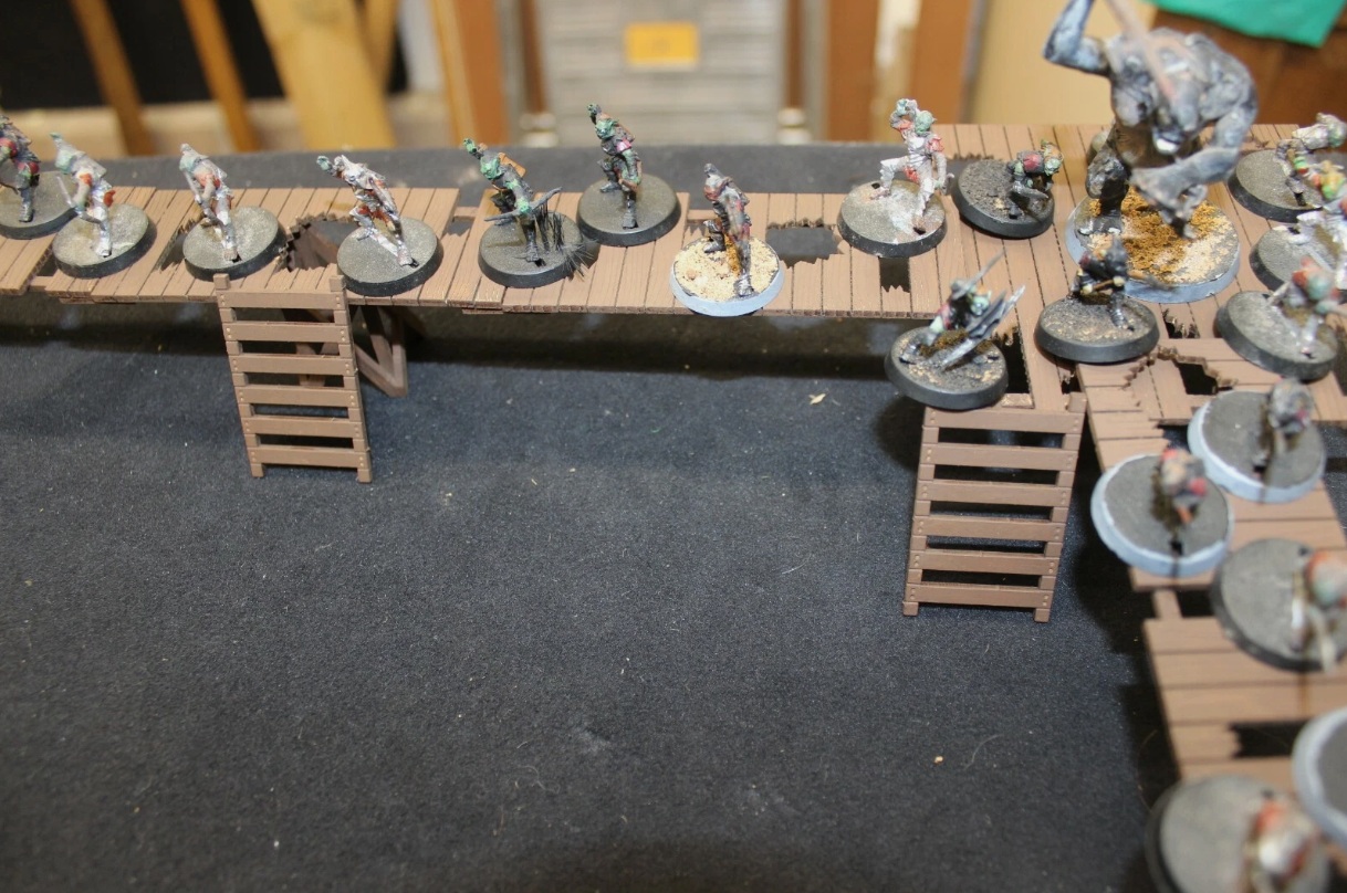 28mm walkway wooded laser cut model kit wargaming Medieval set Two - Image 7