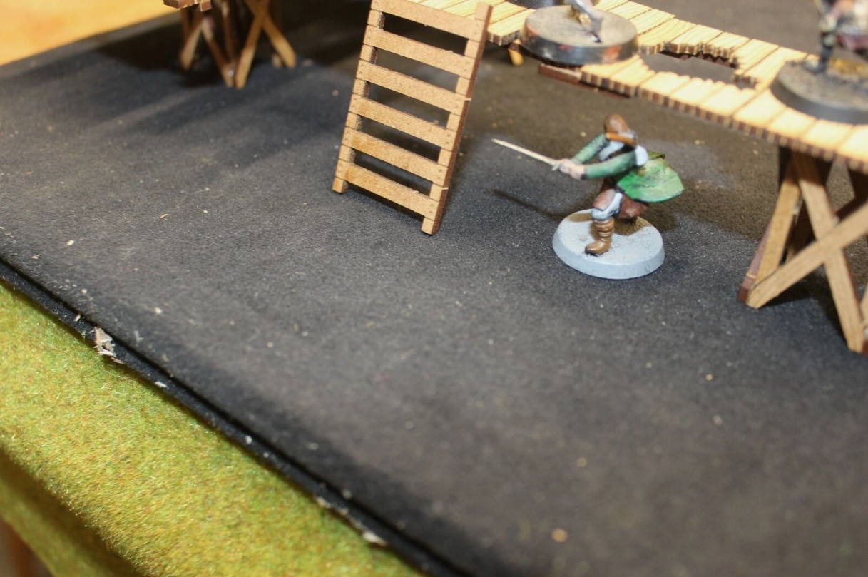 28mm walkway wooded laser cut model kit wargaming Medieval set Two - Image 10