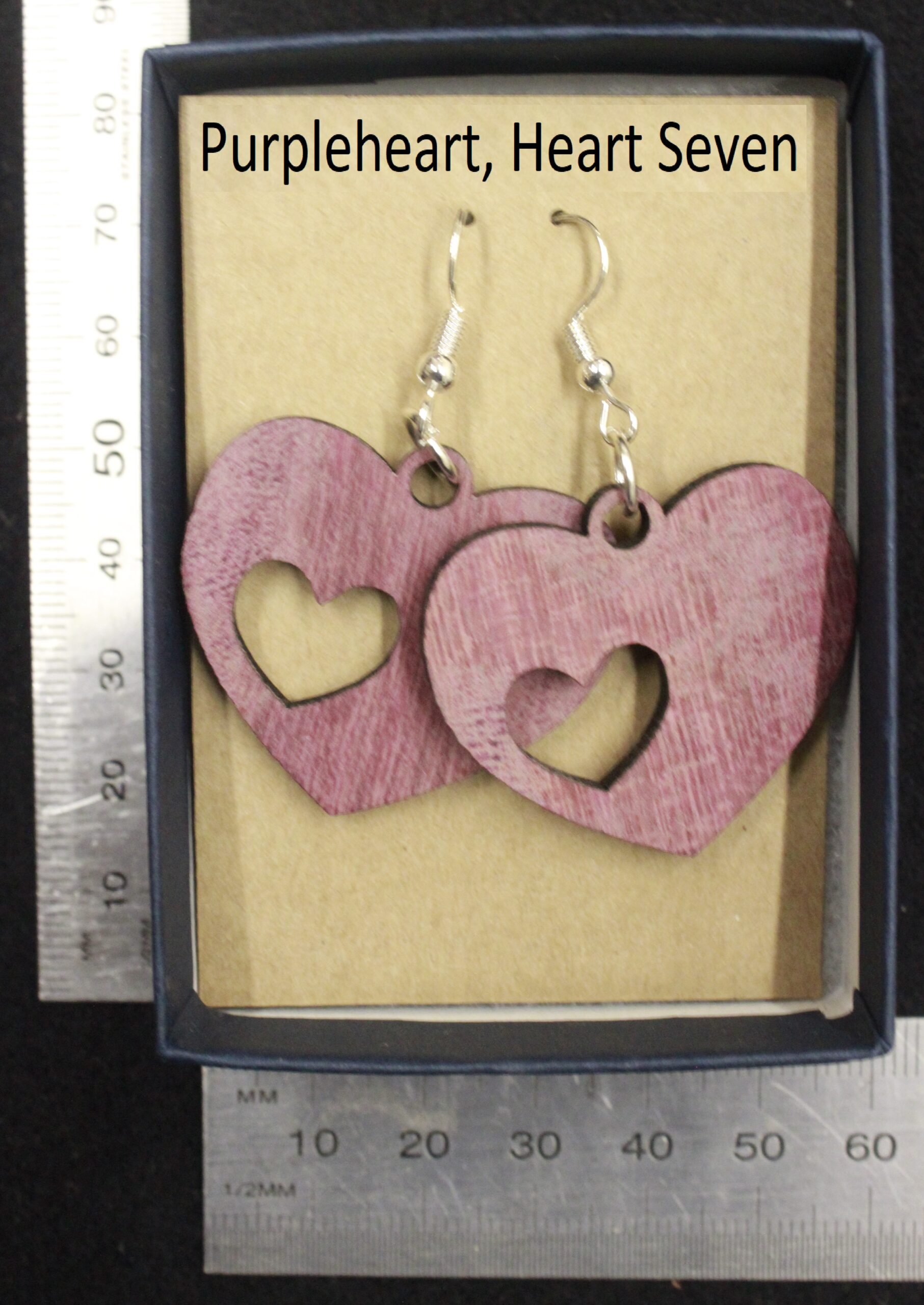 Laser cut wood, Purpleheart earring, dangle earring - Image 22