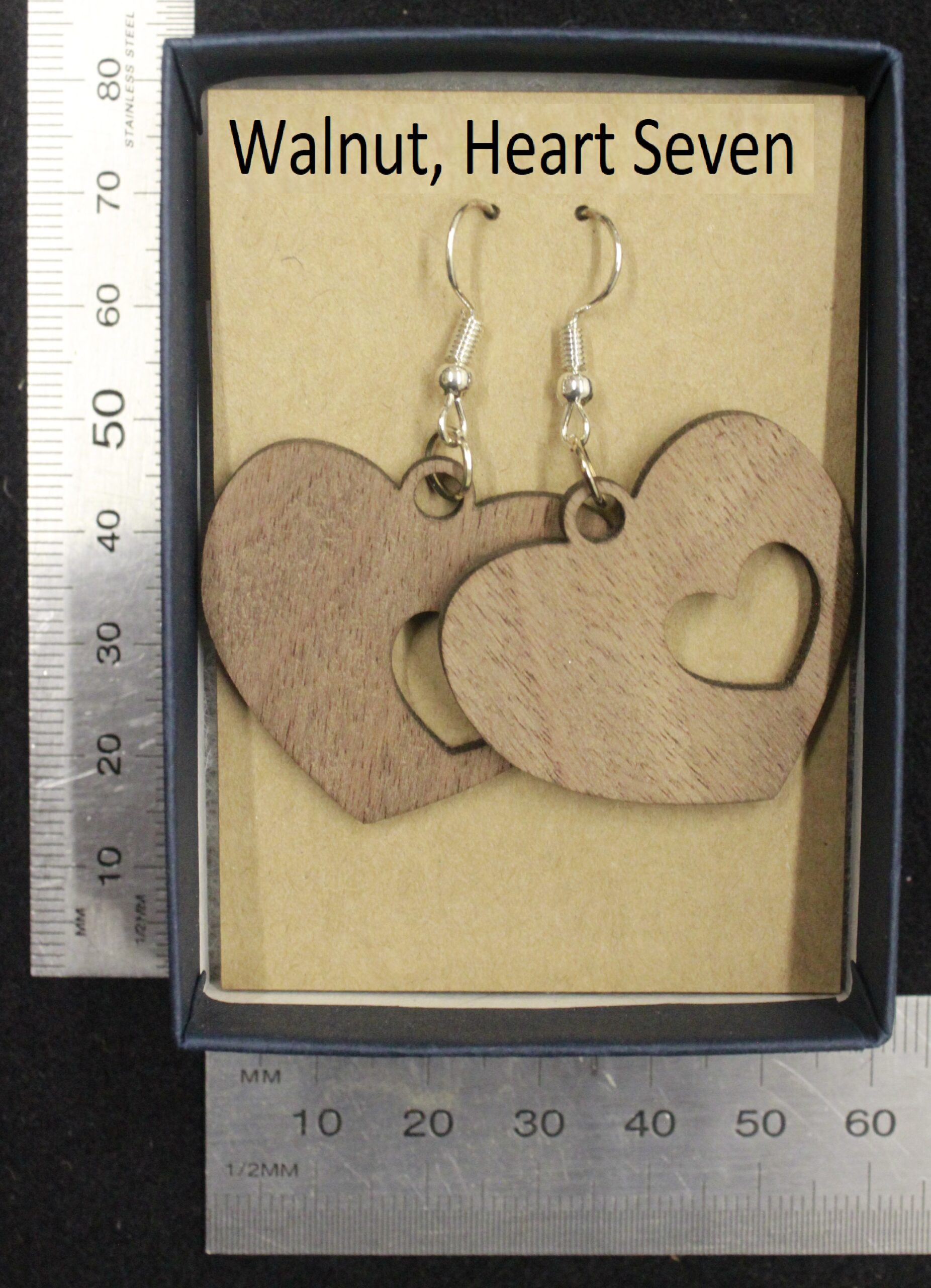 Laser cut wood, Walnut earring, dangle earring - Image 19