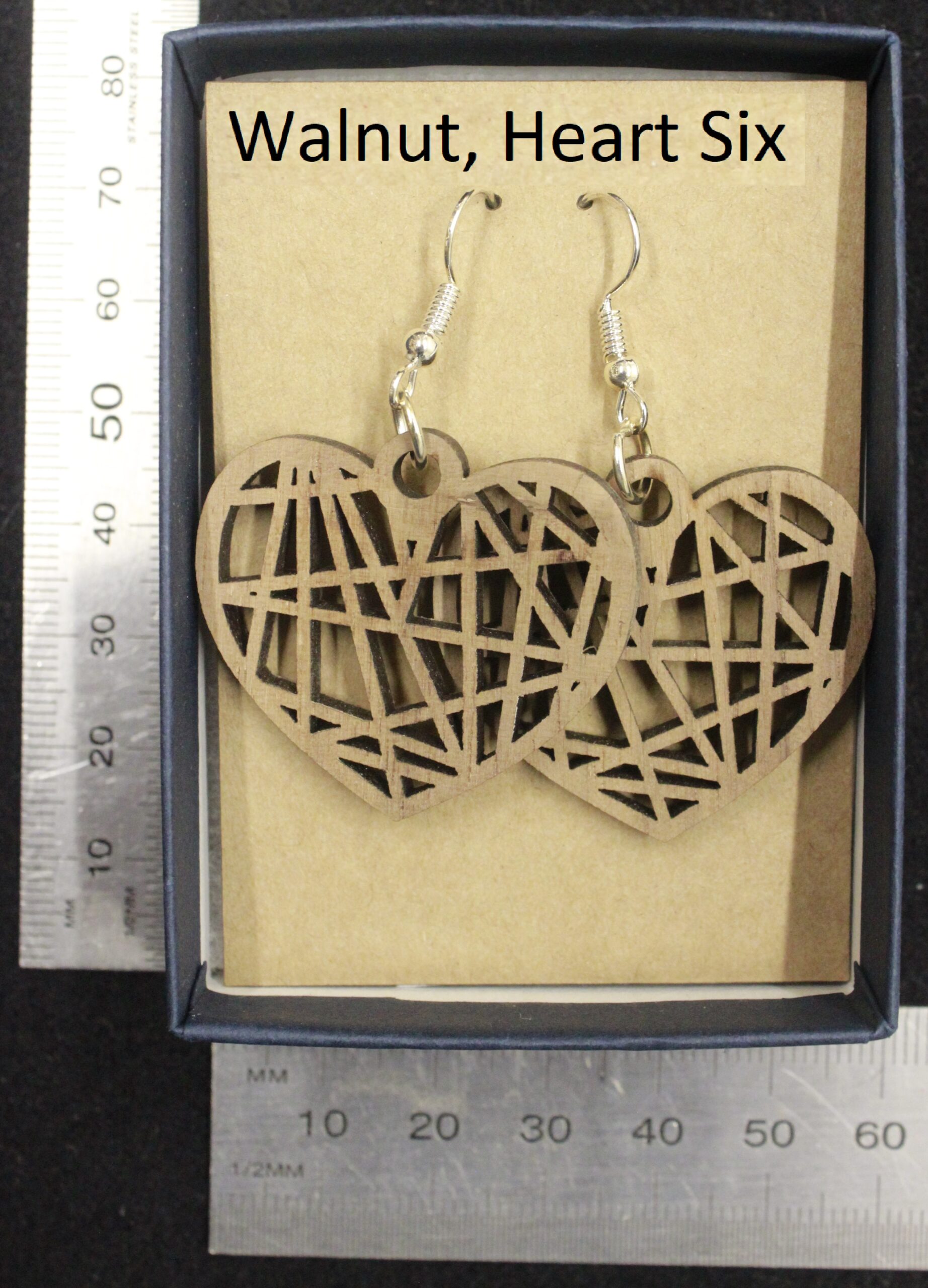Laser cut wood, Walnut earring, dangle earring - Image 20
