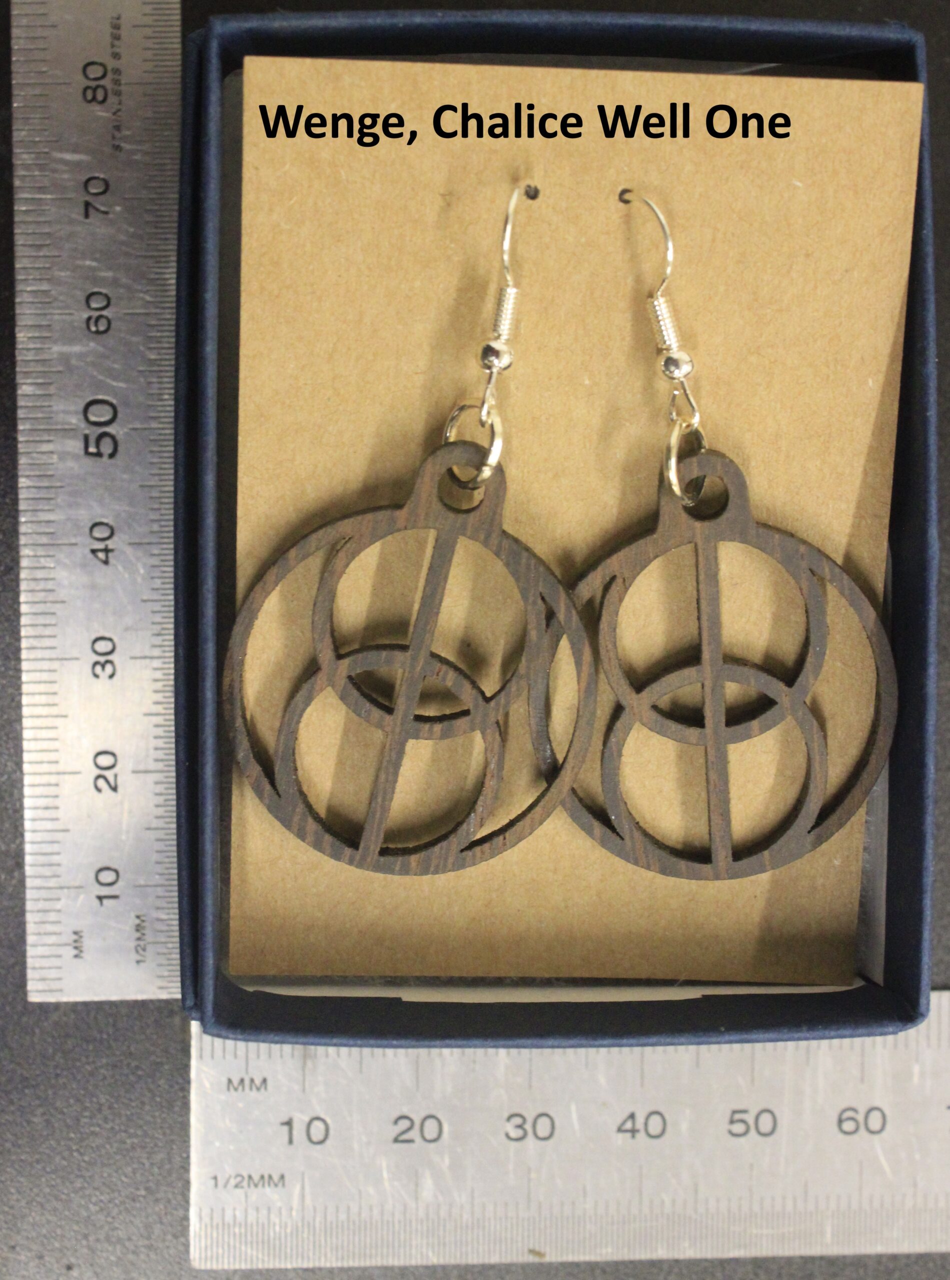 Laser cut wood, Wenge earring, dangle earring - Image 23