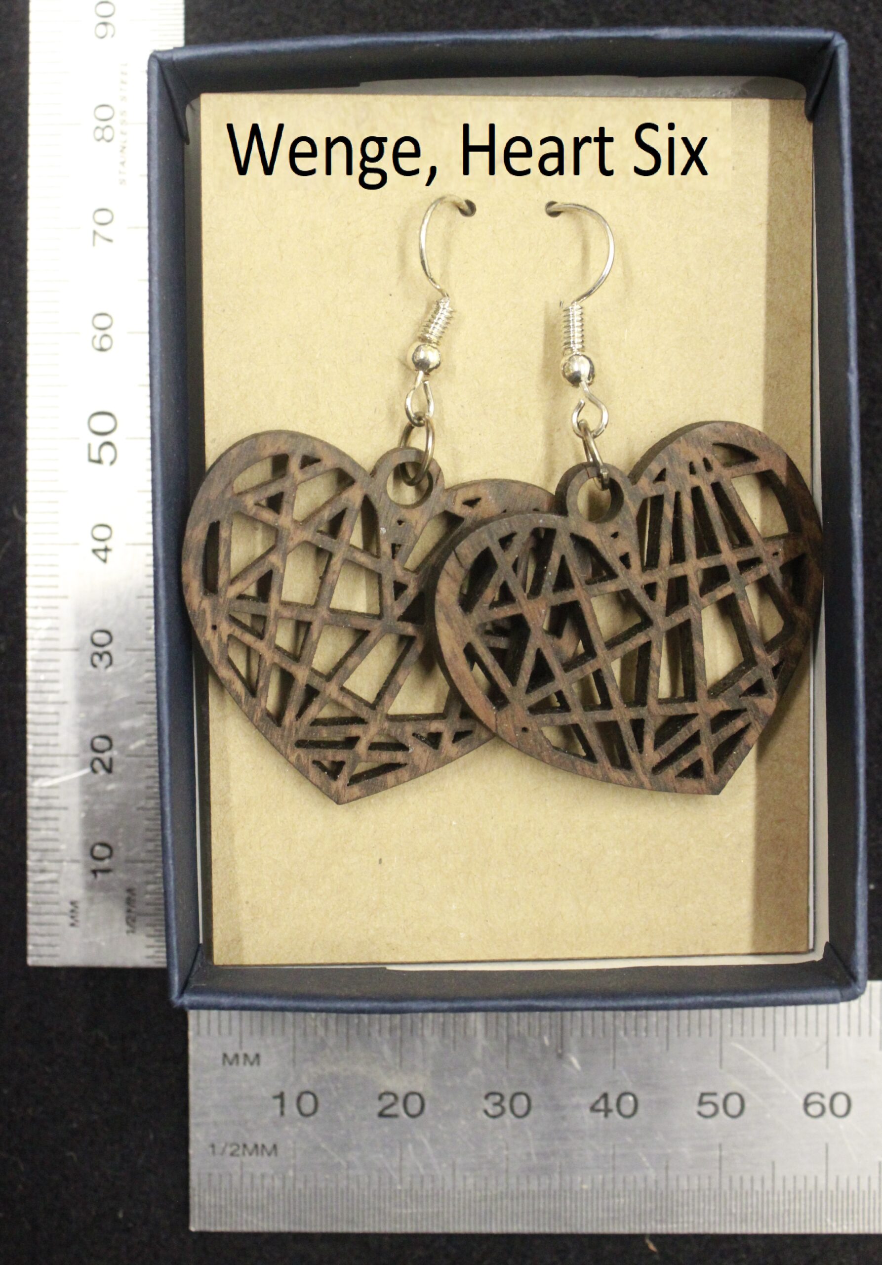 Laser cut wood, Wenge earring, dangle earring - Image 21
