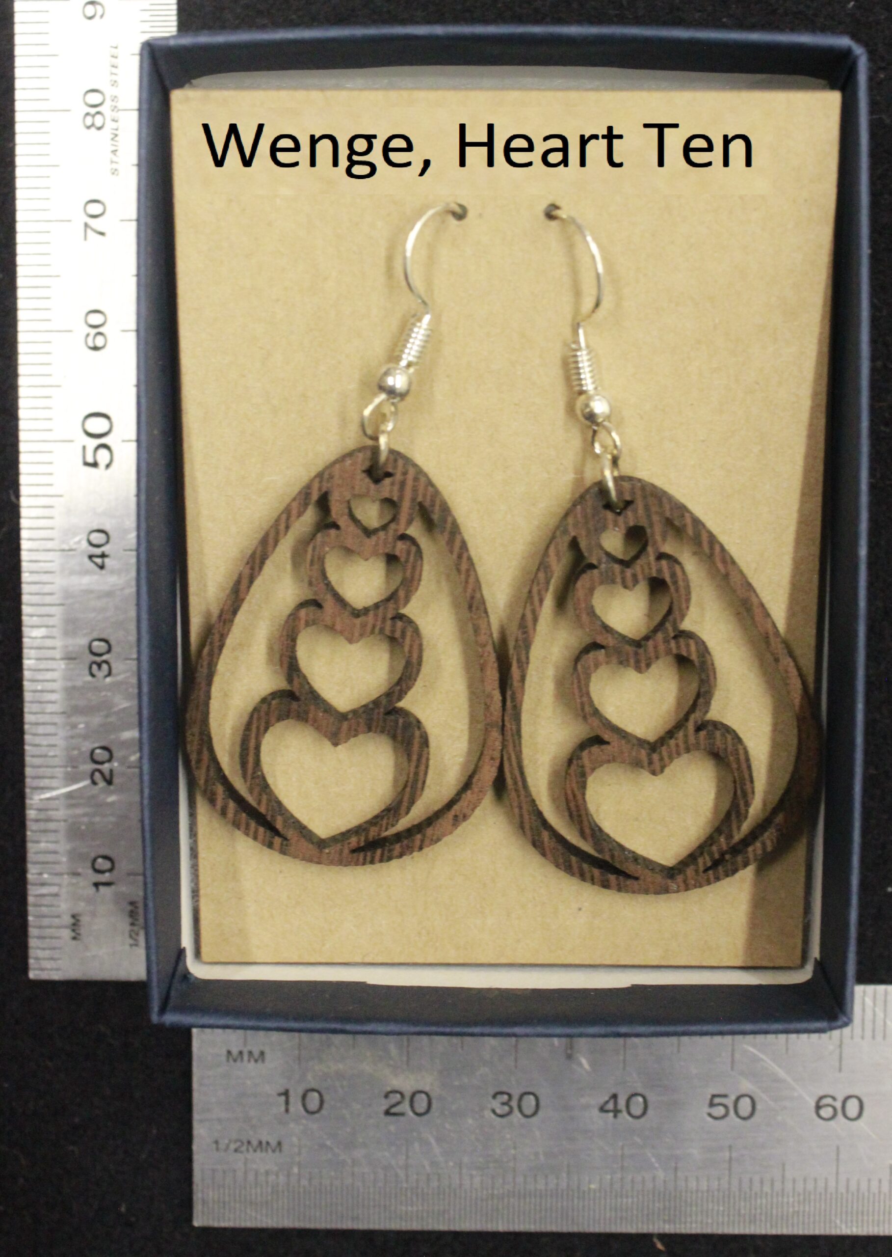 Laser cut wood, Wenge earring, dangle earring - Image 22