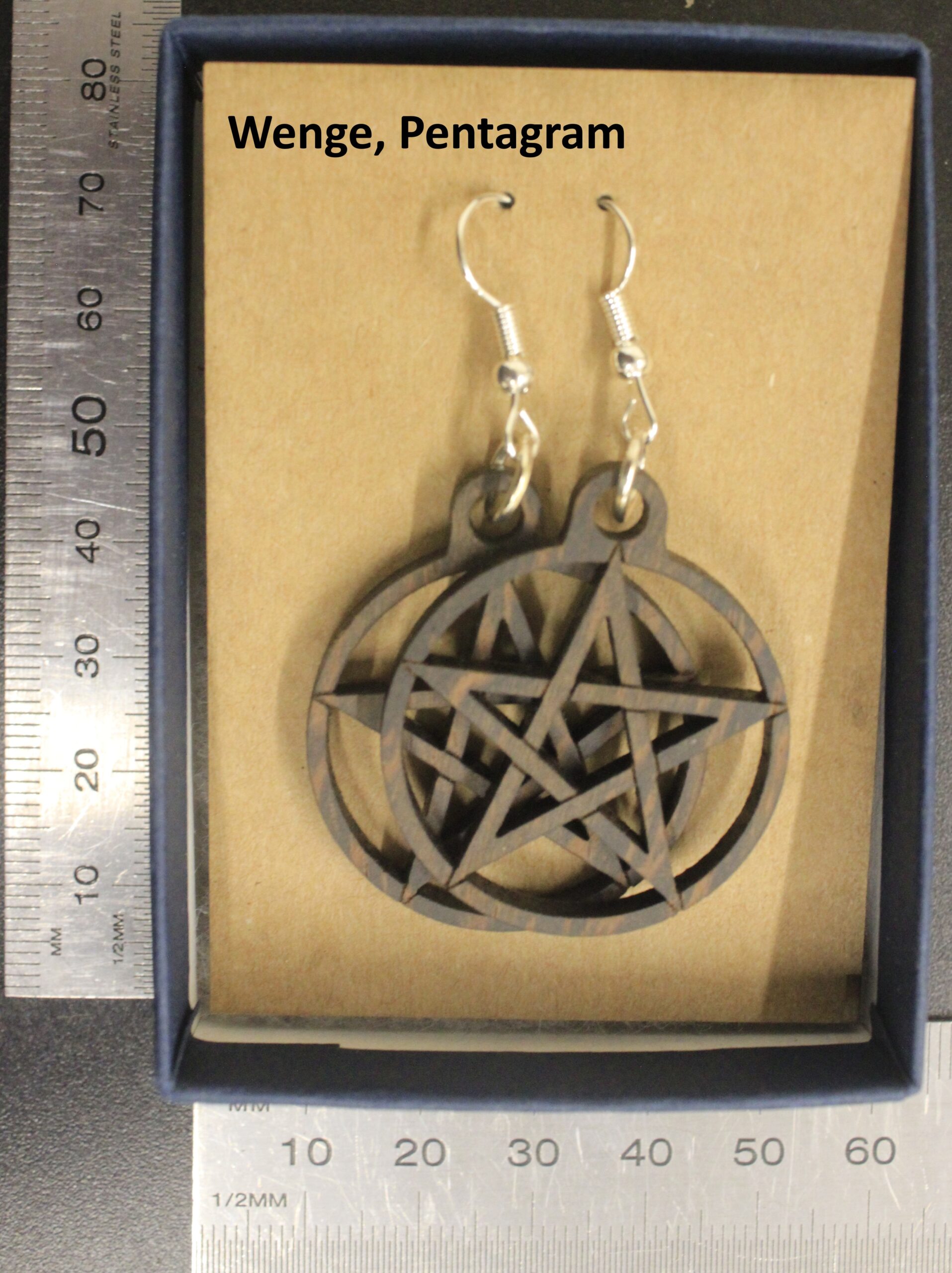 Laser cut wood, Wenge earring, dangle earring - Image 12