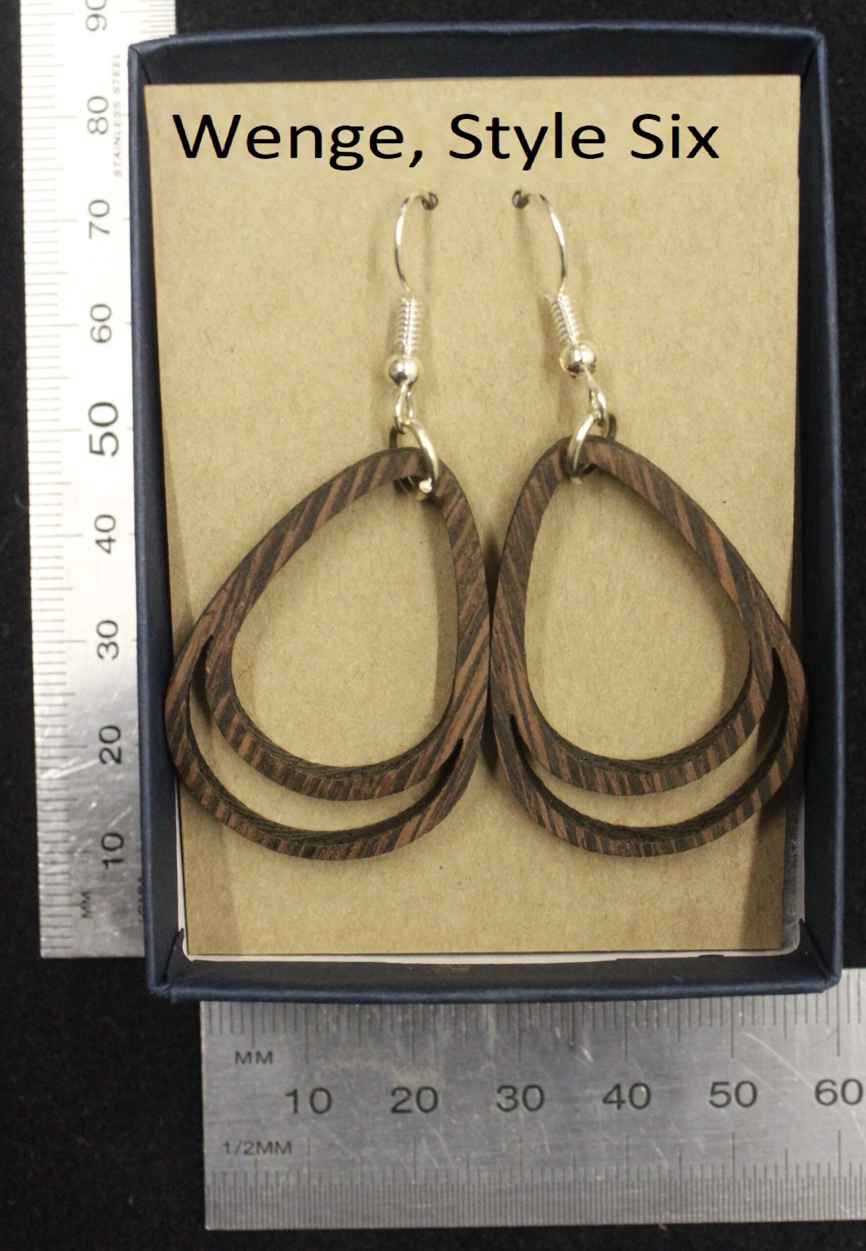 Laser cut wood, Wenge earring, dangle earring - Image 17