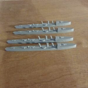 3d printed WW1 destroyers 1/700 four Acasta-class destroyer HMS shark x4