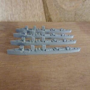 3d printed four German destroyer ww1 SMS G39 1/700 x4